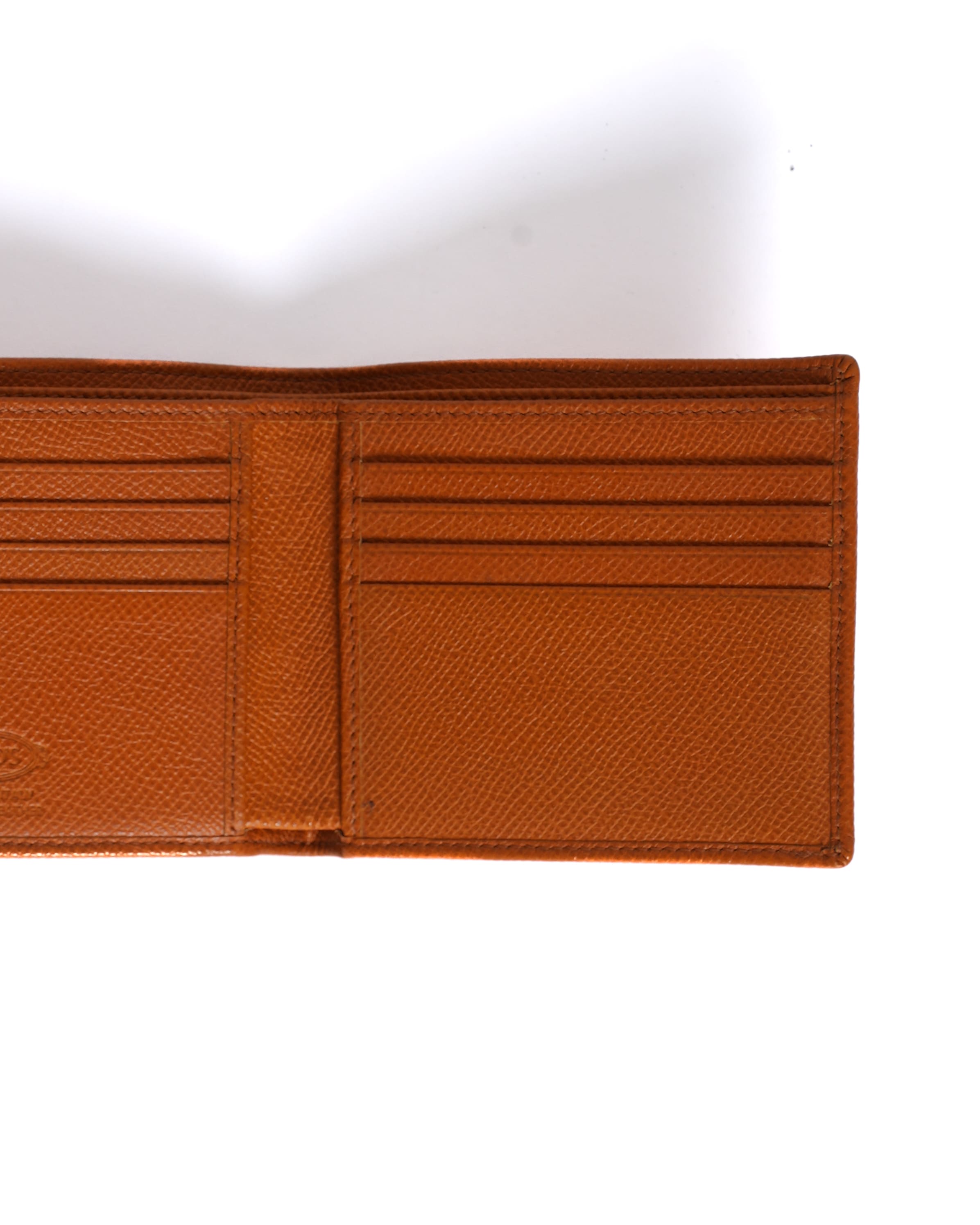 Tod's Orange Bi-Fold Wallet