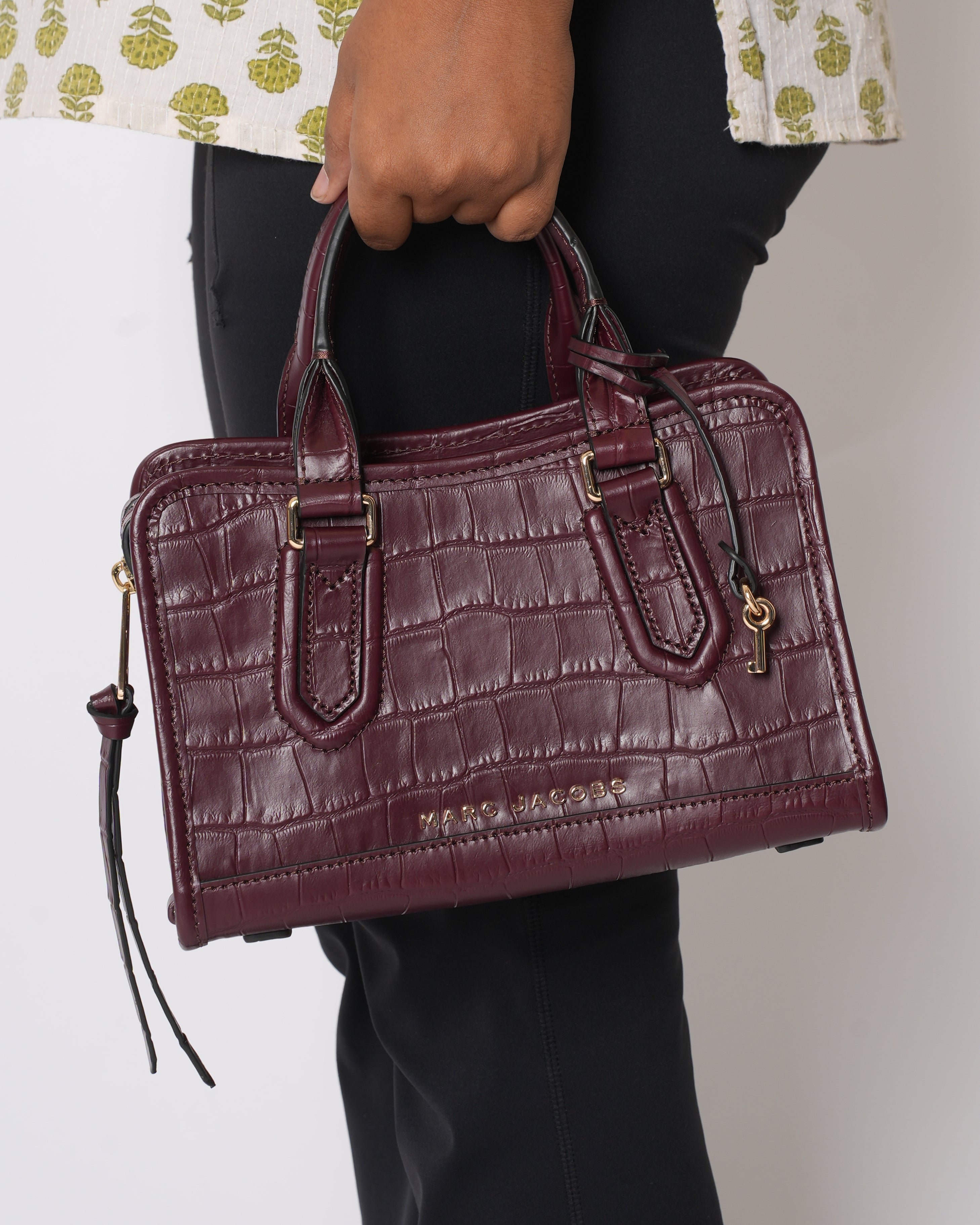 Marc Jacob Croc Drifter Small Satchel
