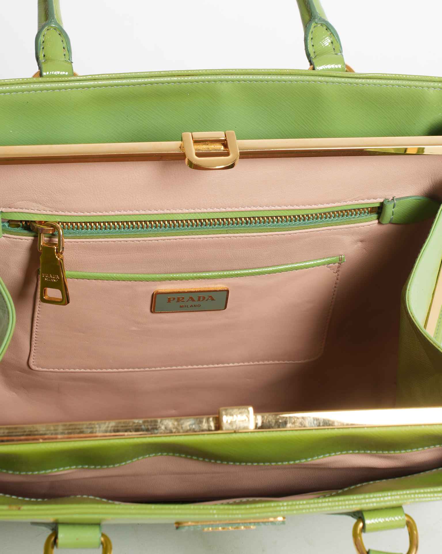 New Prada Medium Aqua Galleria Saffiano Leather Bag