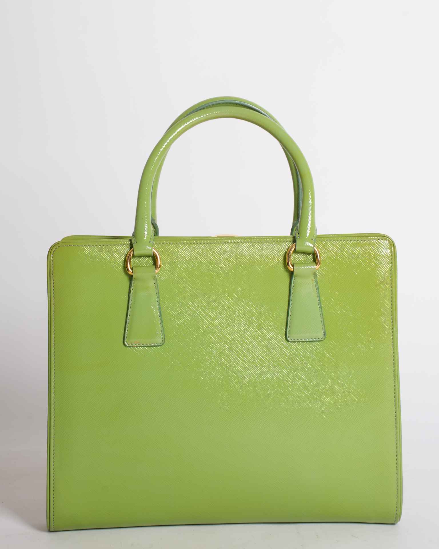 New Prada Medium Aqua Galleria Saffiano Leather Bag