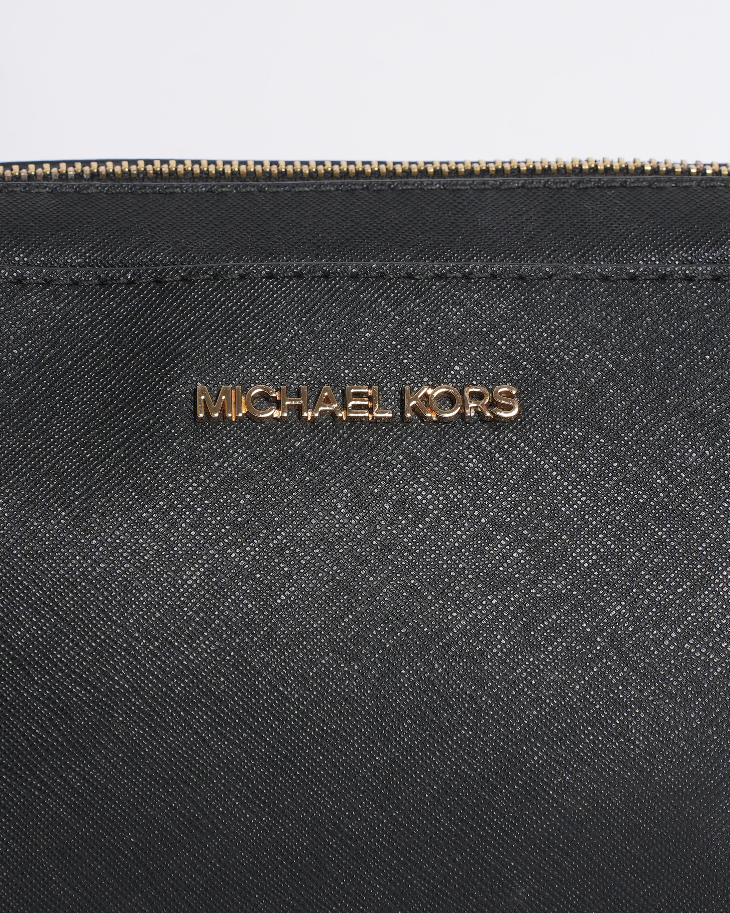 Michael Kors Black Jet Set Leather Crossbody Bag