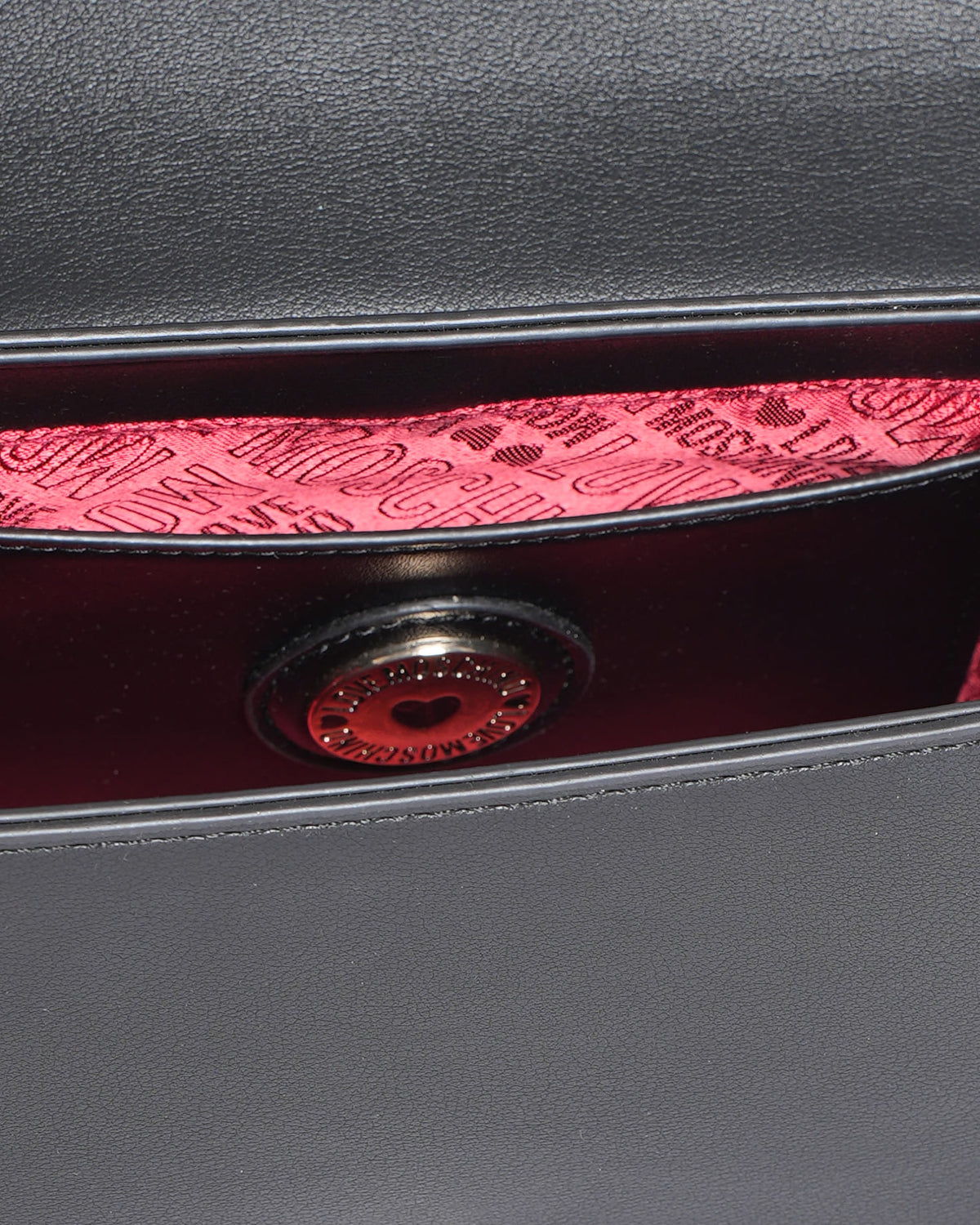 New Love Moschino Monogram Logo Crossbody Bag in Black