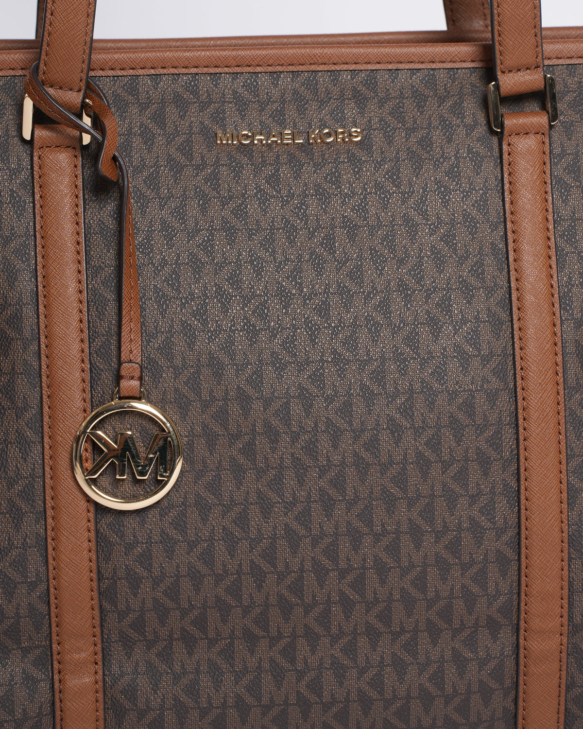 Michael Kors Monogram Tote Bag in Brown