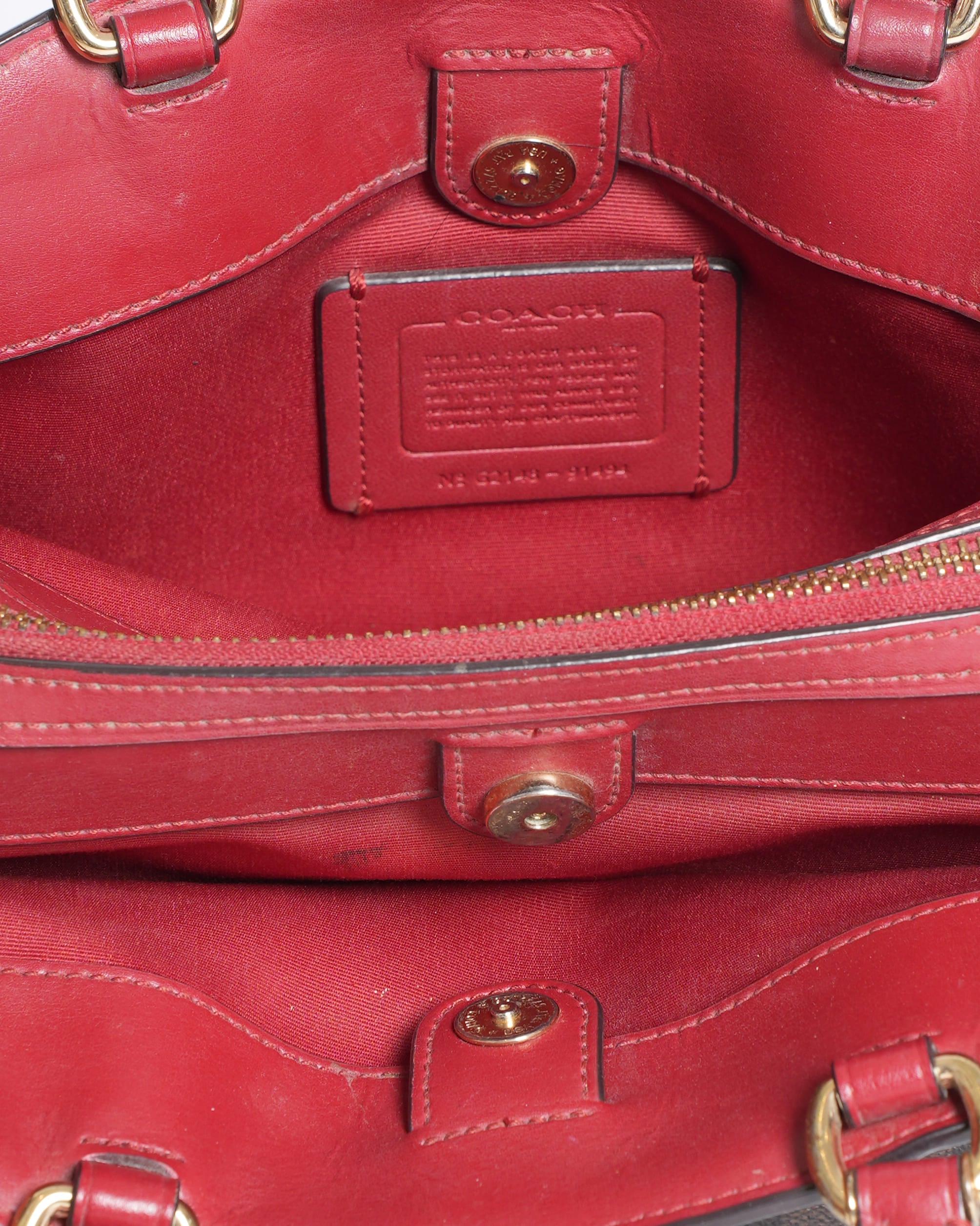 Coach Monogram Top Handle Bag