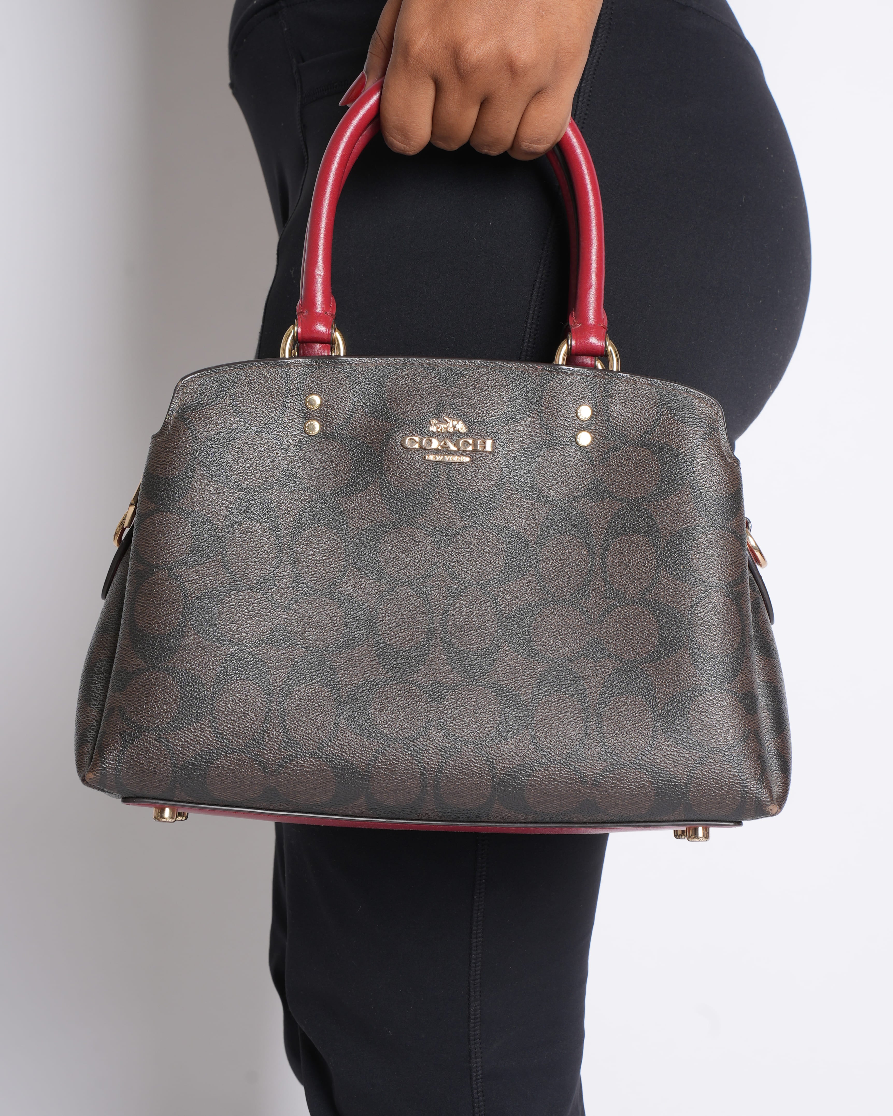 Coach Monogram Top Handle Bag