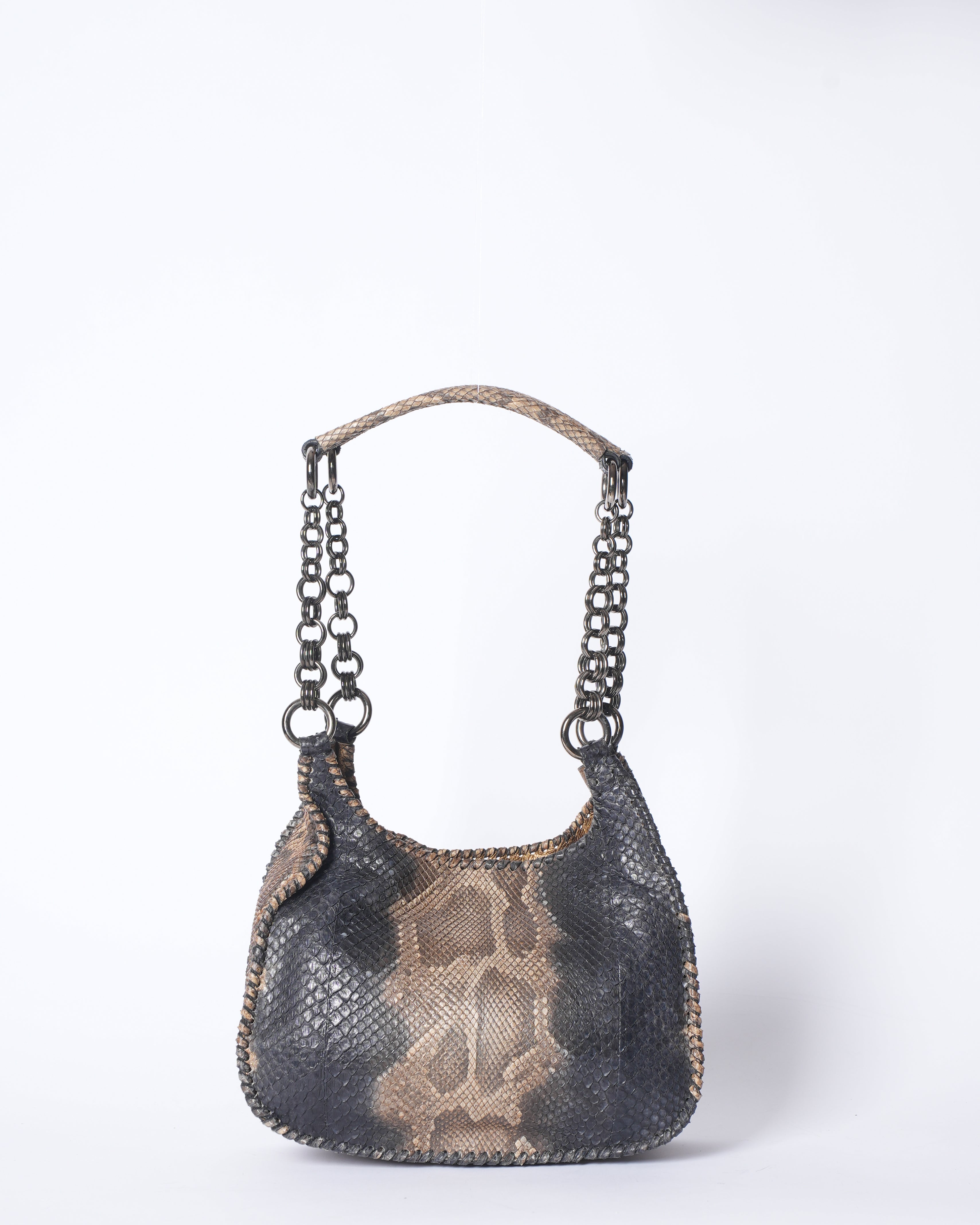 Prada python string shoulder bag bronzo bag