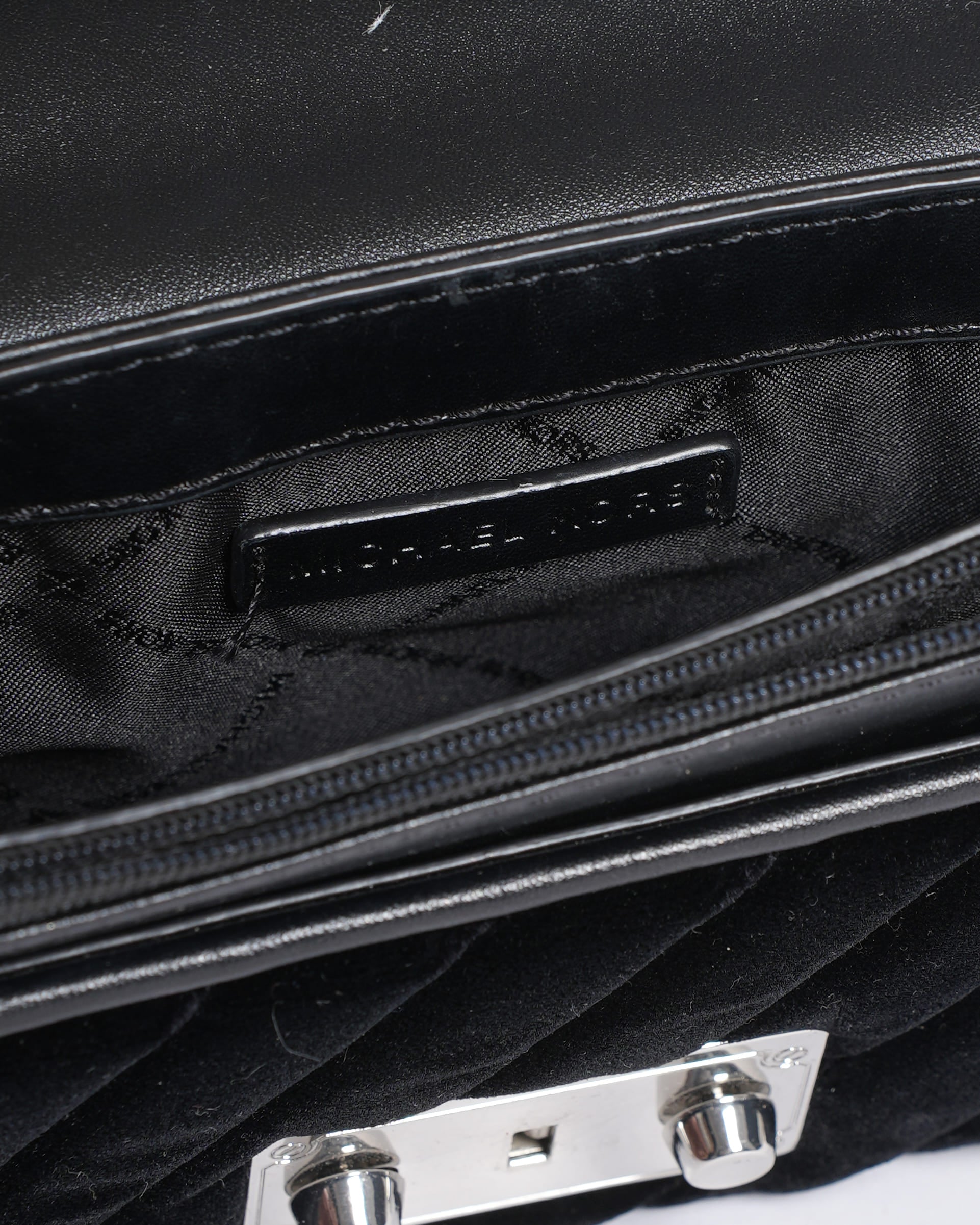 Michael Kors Velvet Crossbody Bag in Black