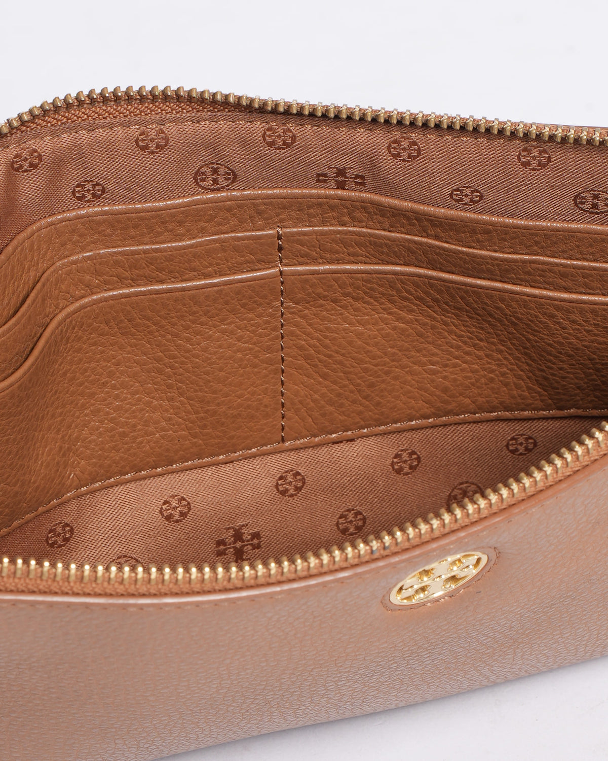 Tory Burch Pebbled Leather Robinson Crossbody In Tan
