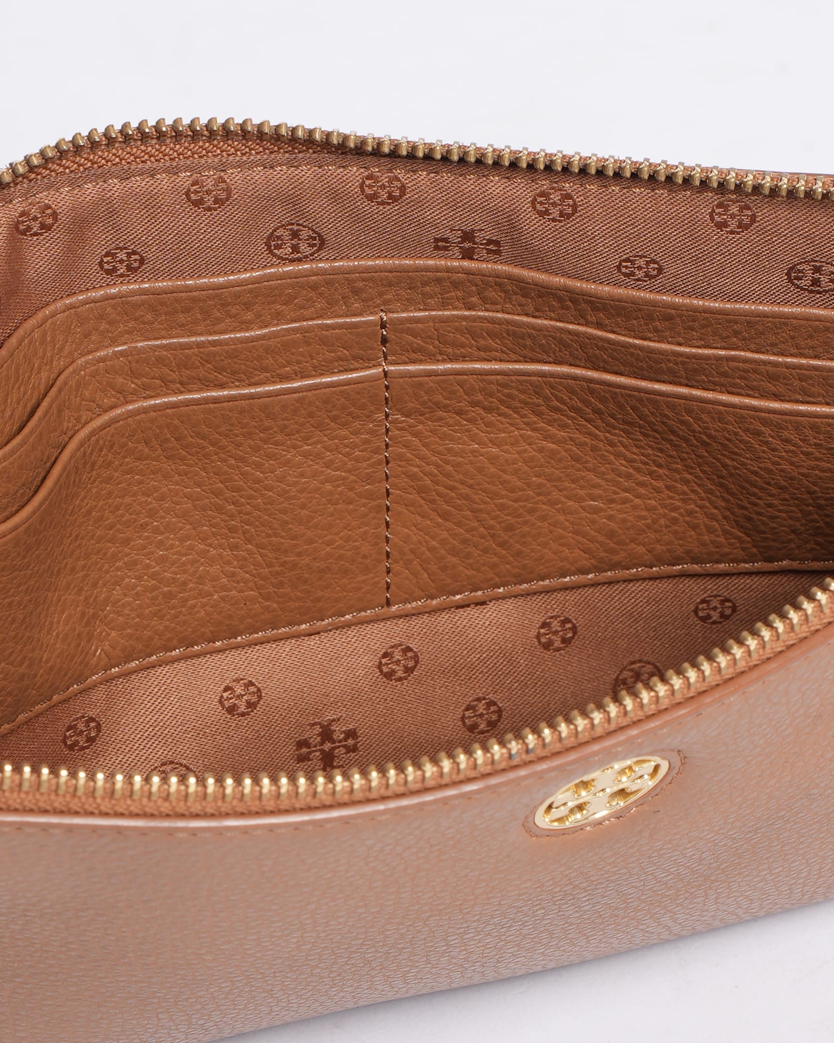 Tory Burch Pebbled Leather Robinson Crossbody In Tan