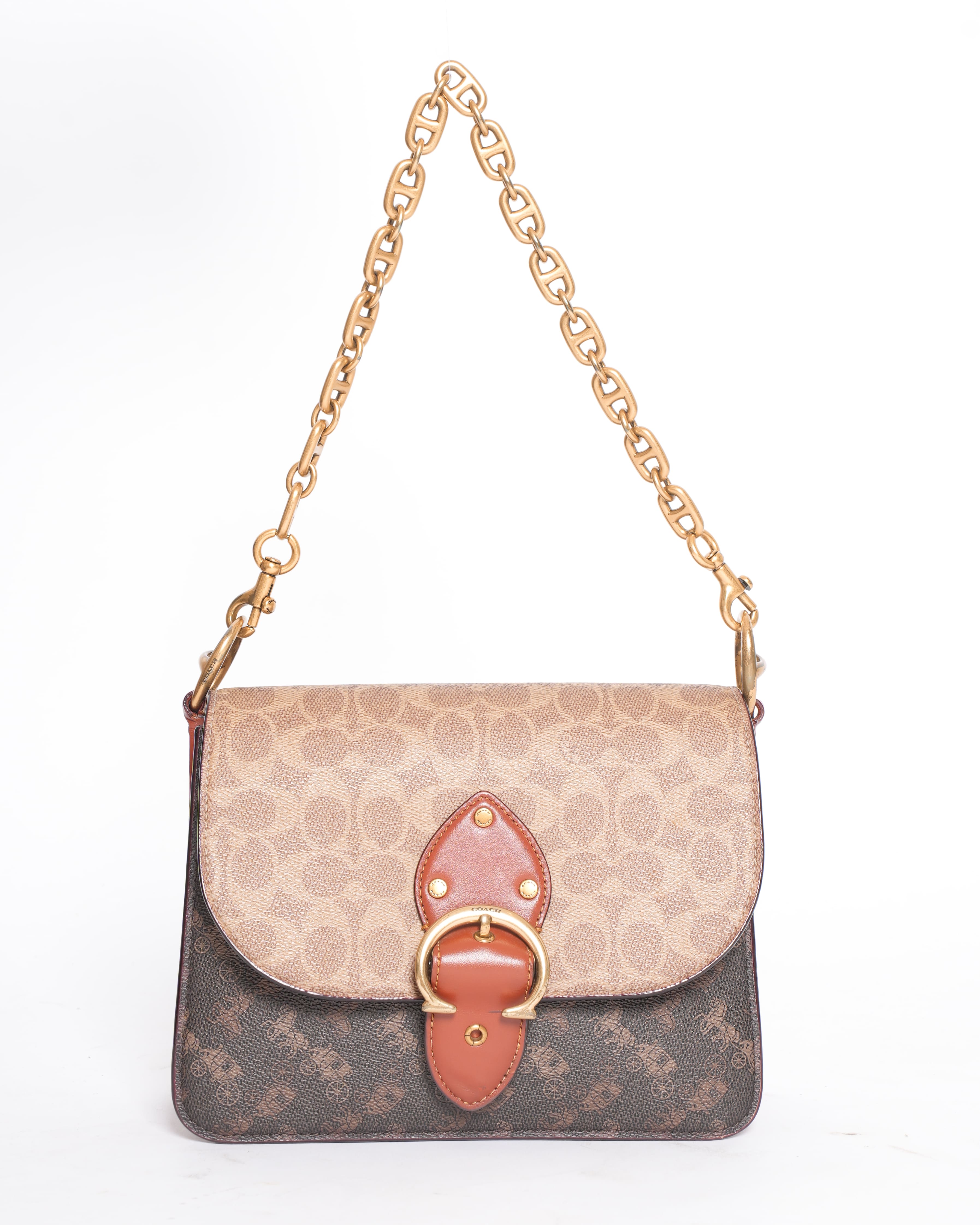 Coach Beat Crossbody Bag in Signature Canvas with Horse & Carriage Monogram