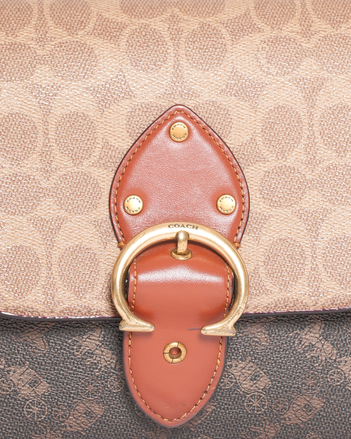 Coach Beat Crossbody Bag in Signature Canvas with Horse & Carriage Monogram