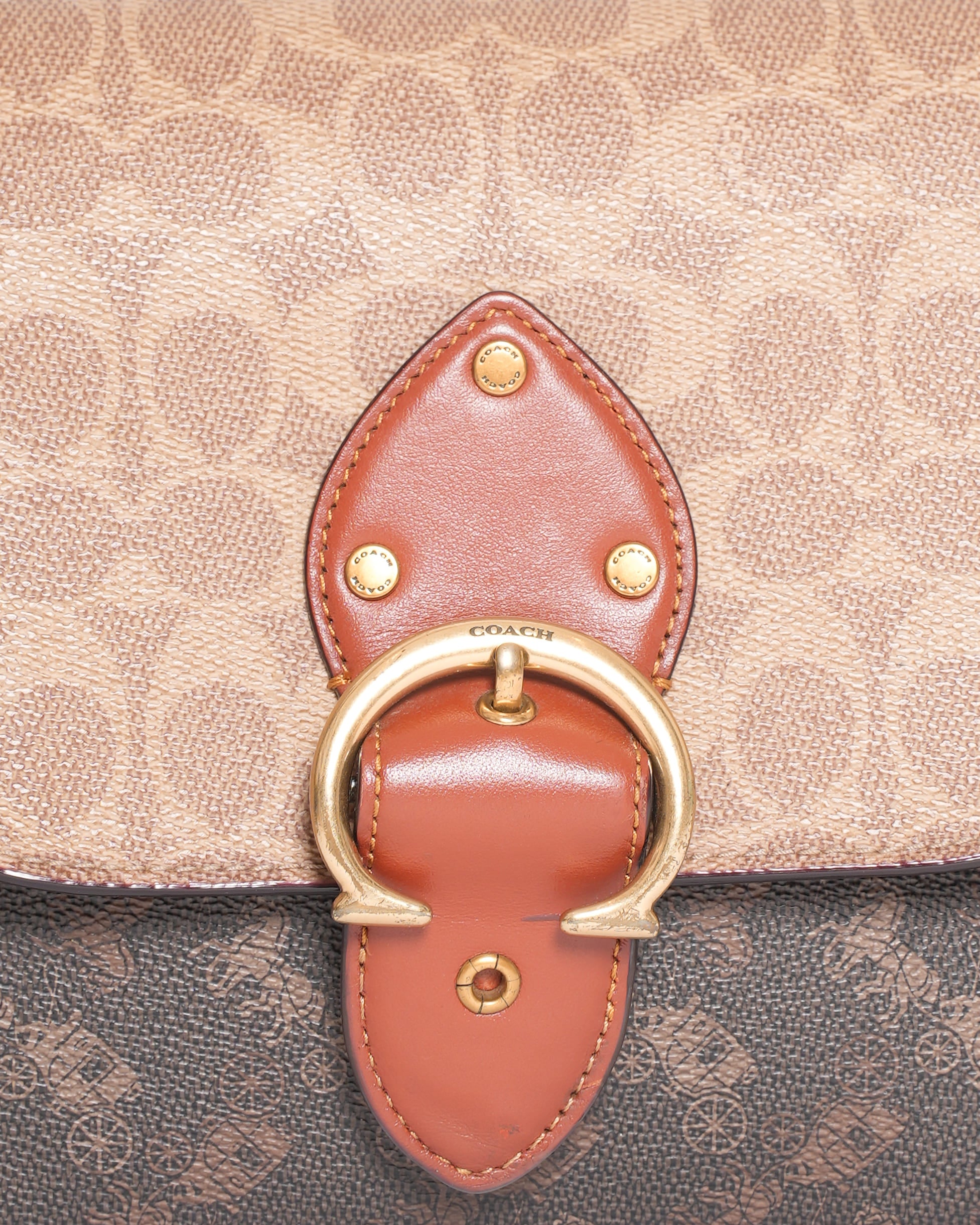 Coach Beat Crossbody Bag in Signature Canvas with Horse & Carriage Monogram