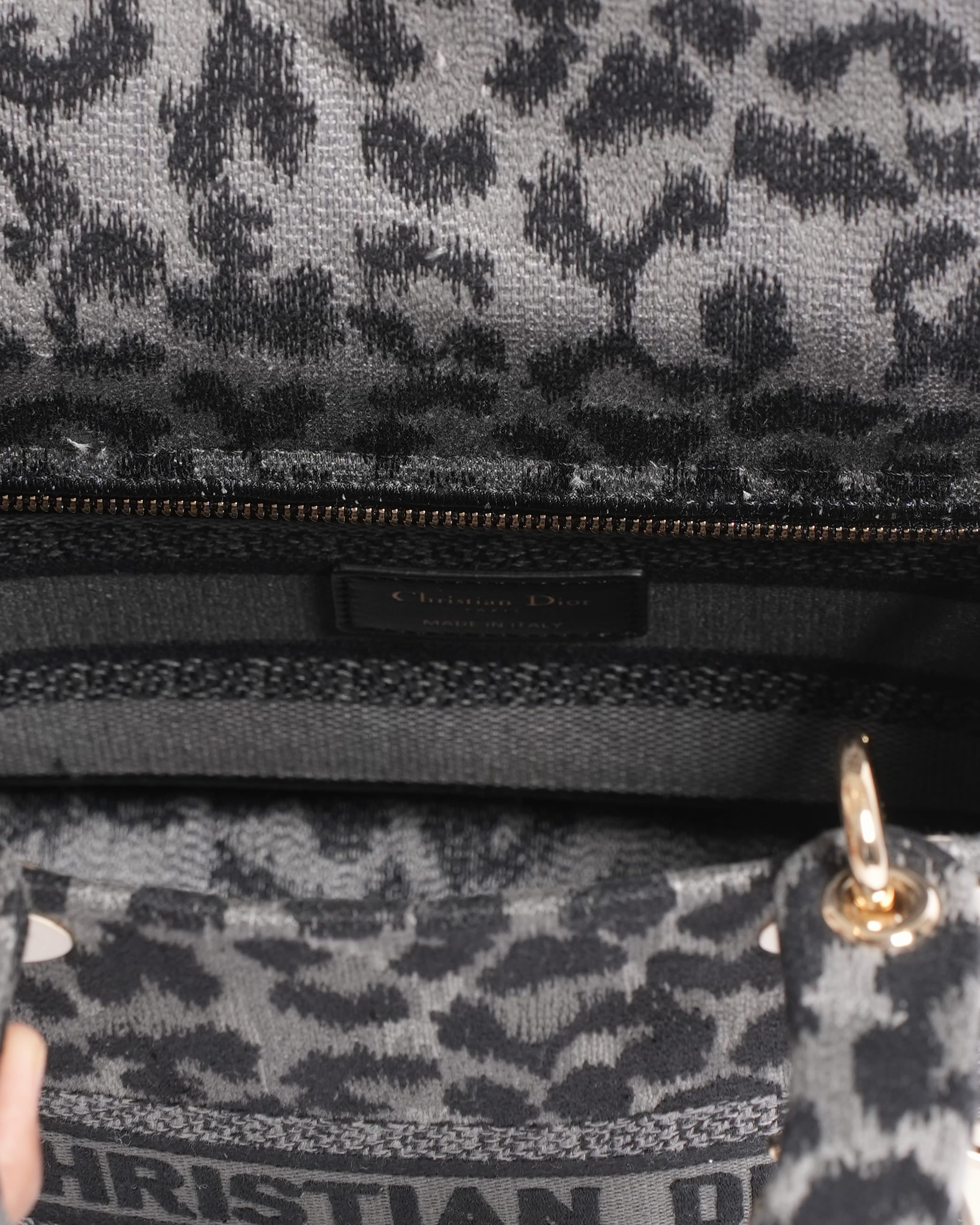 New Christian Dior 2021 Medium Mizza Lady Dior Bag
