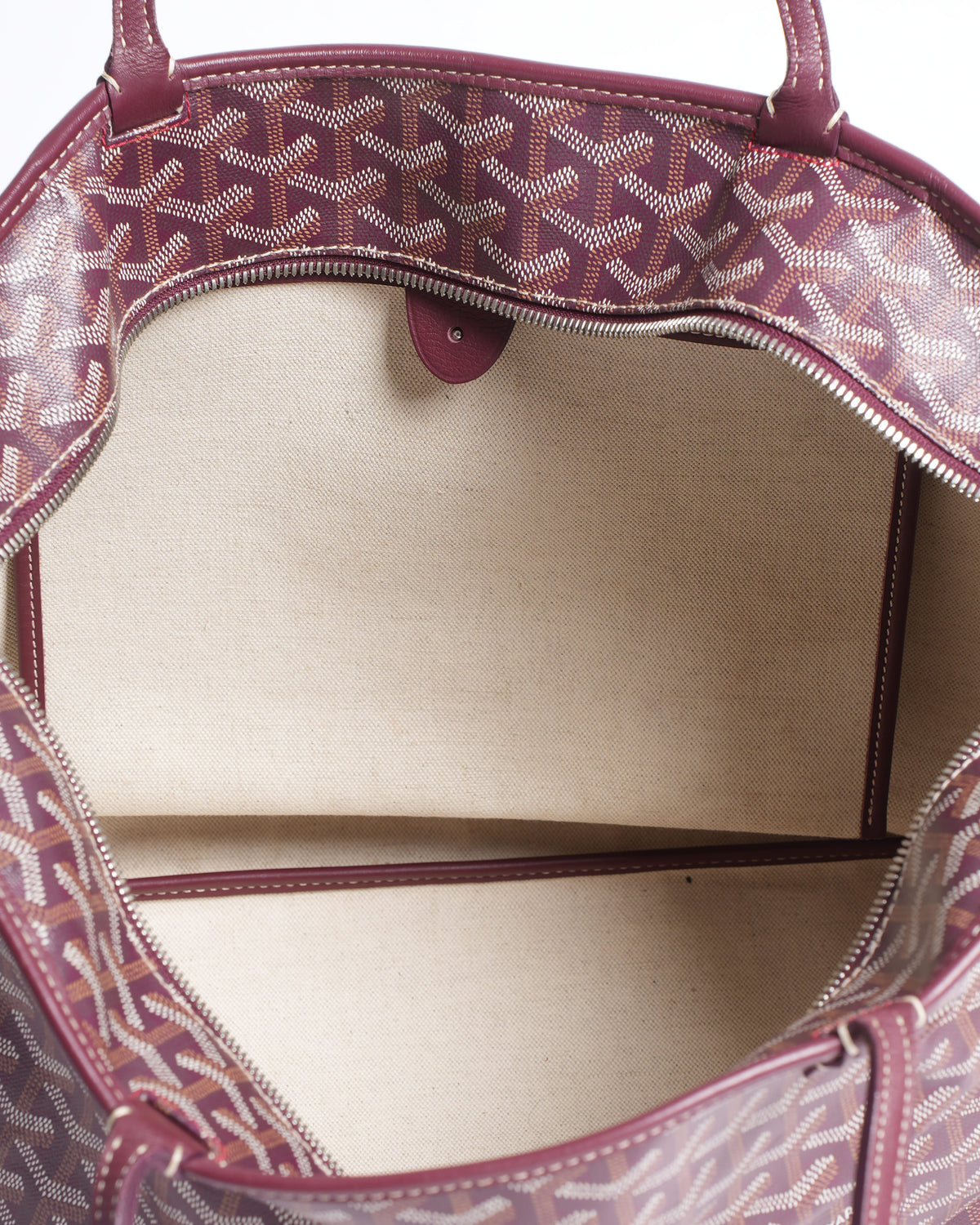 Goyard Artois MM Tote In Burgundy