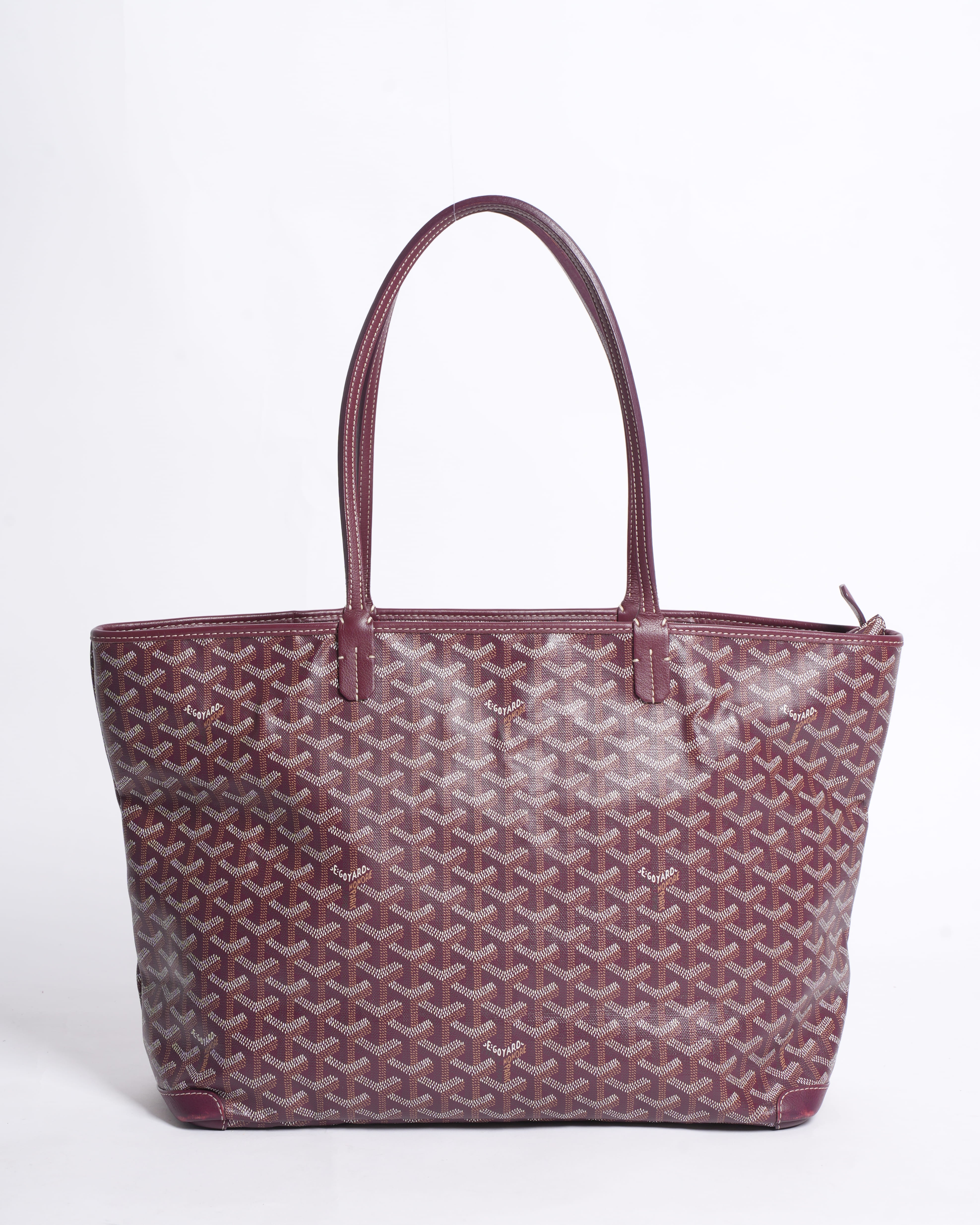Goyard Artois MM Tote In Burgundy