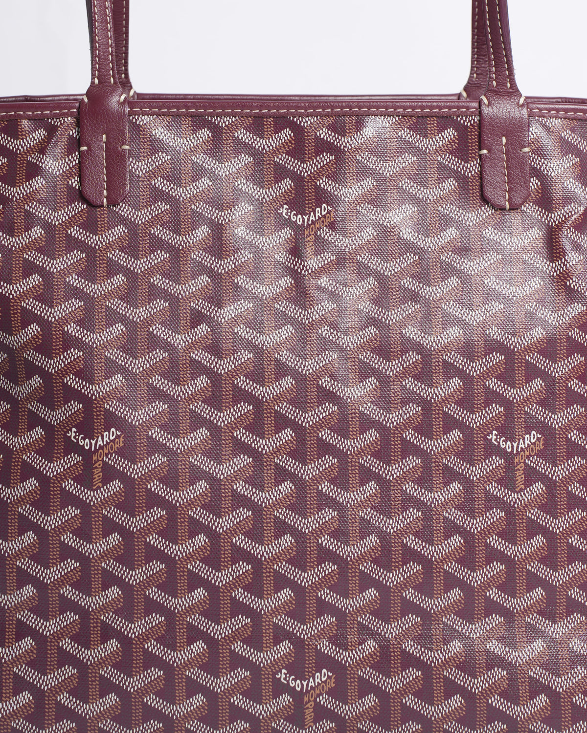 Goyard Artois MM Tote In Burgundy