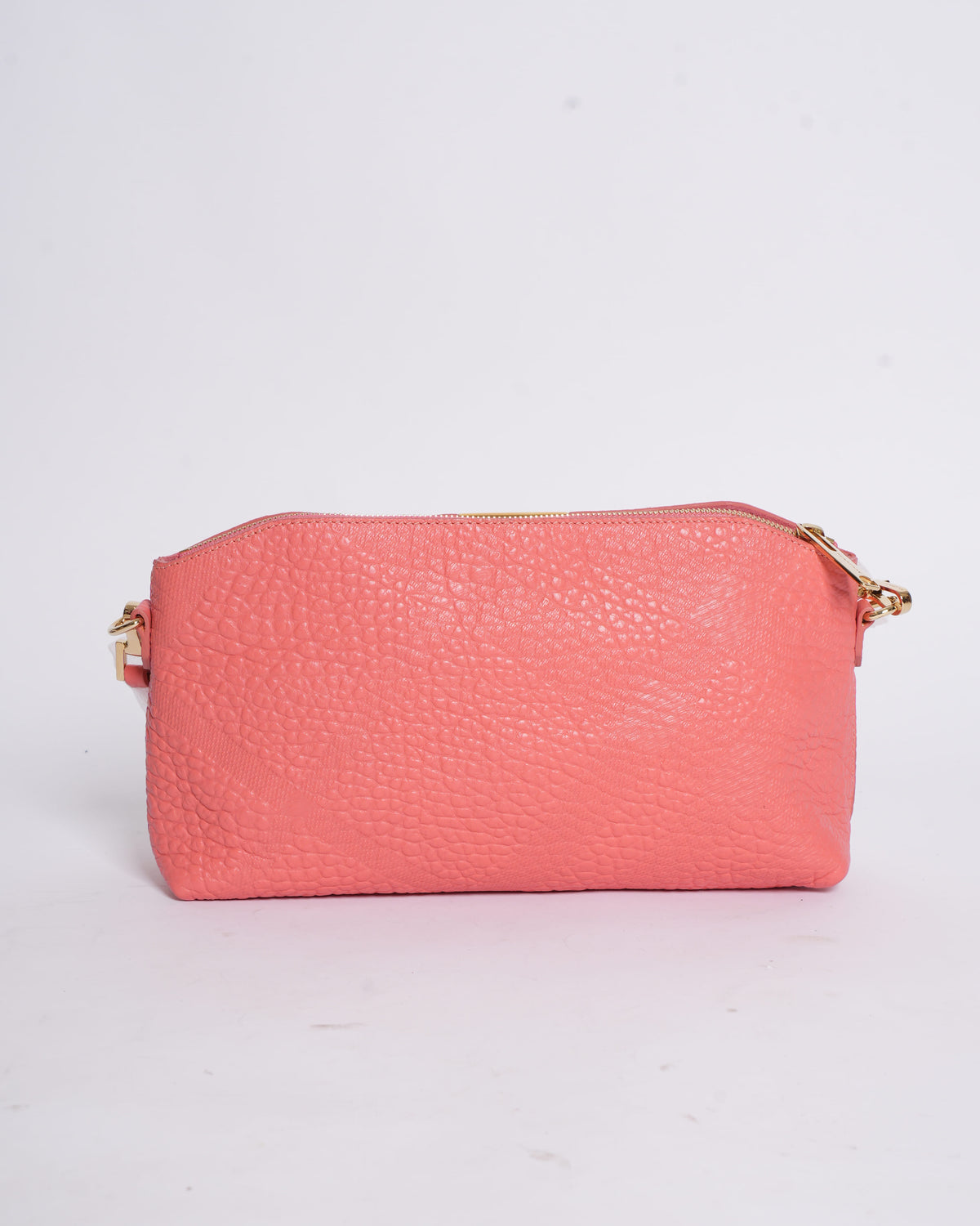 New Burberry Pink Chichester Leather Crossbody Bag