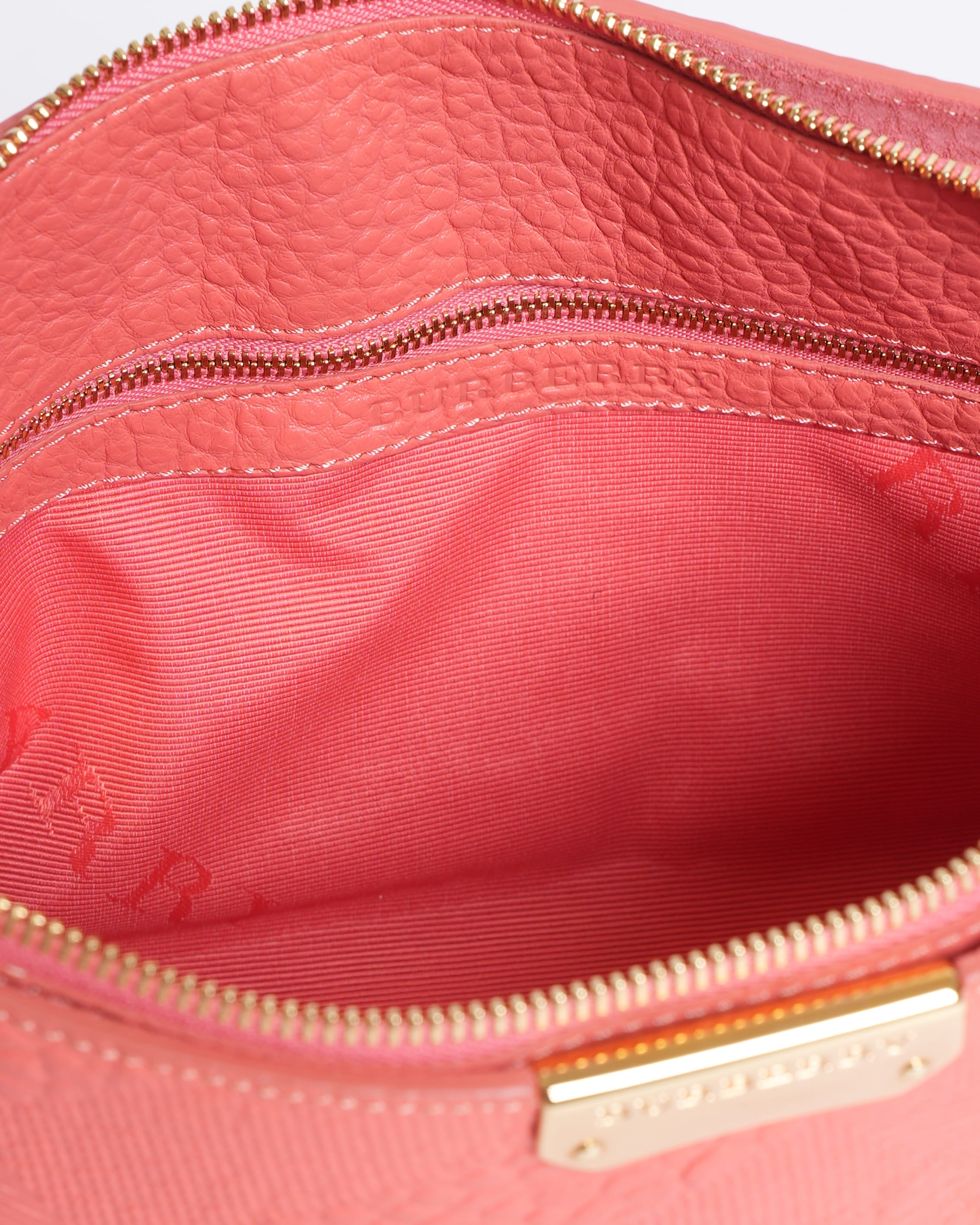 New Burberry Pink Chichester Leather Crossbody Bag