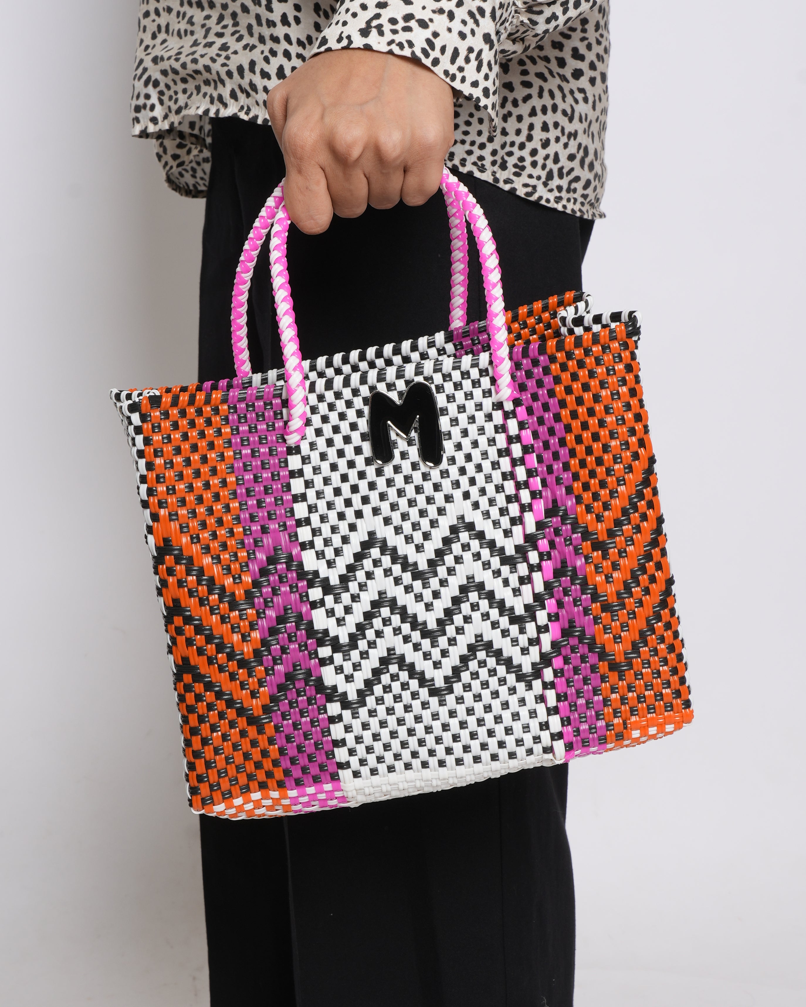 M  Missoni Multi Woven Shopping Bag
