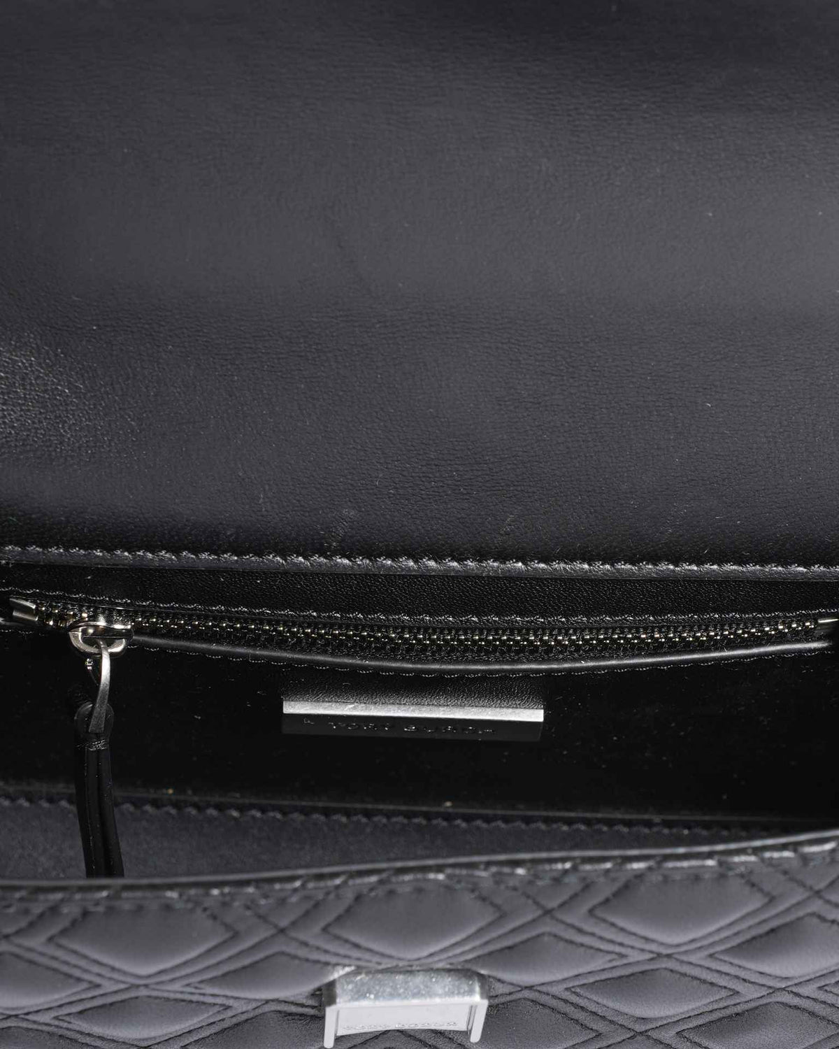 Tory Burch Quilted Fleming Convertible Shoulder Bag In Black