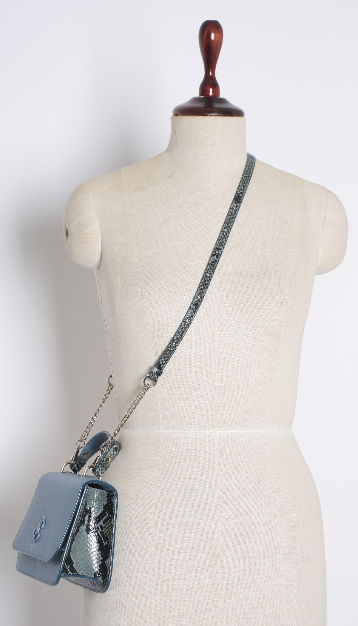 Jimmy Choo Relax Snake-Printed Handbag
