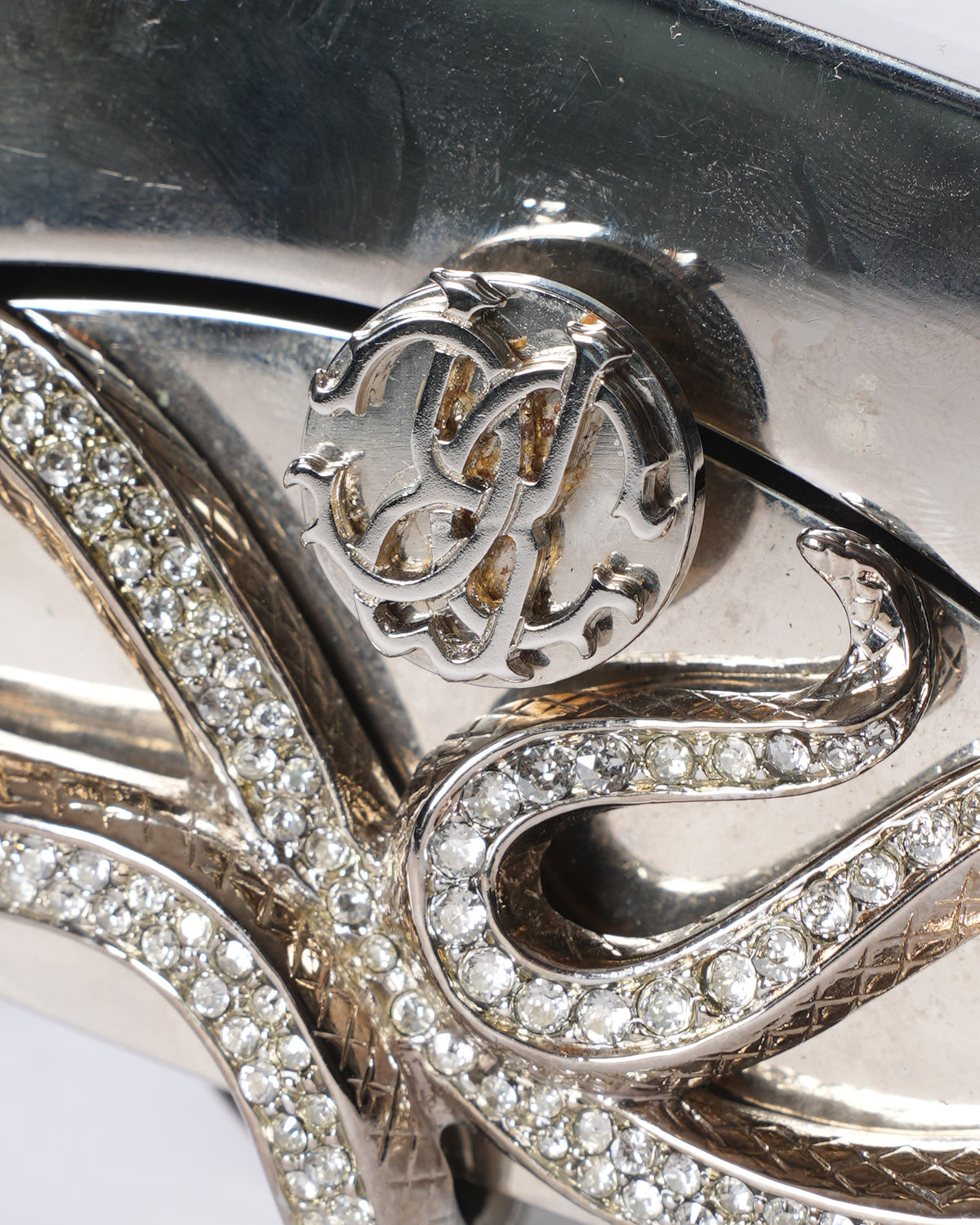 Roberto cavalli lizard skin clutch