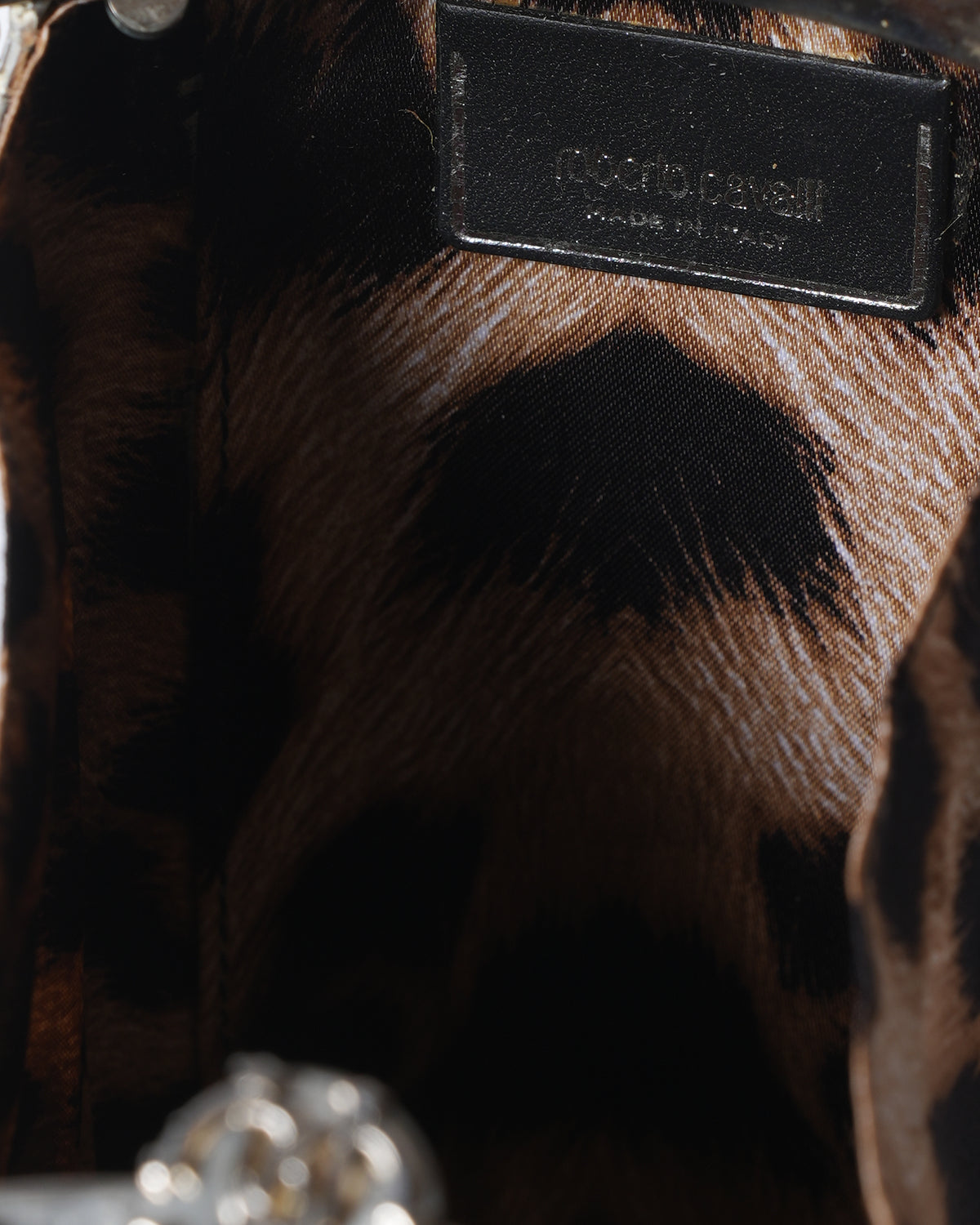 Roberto cavalli lizard skin clutch