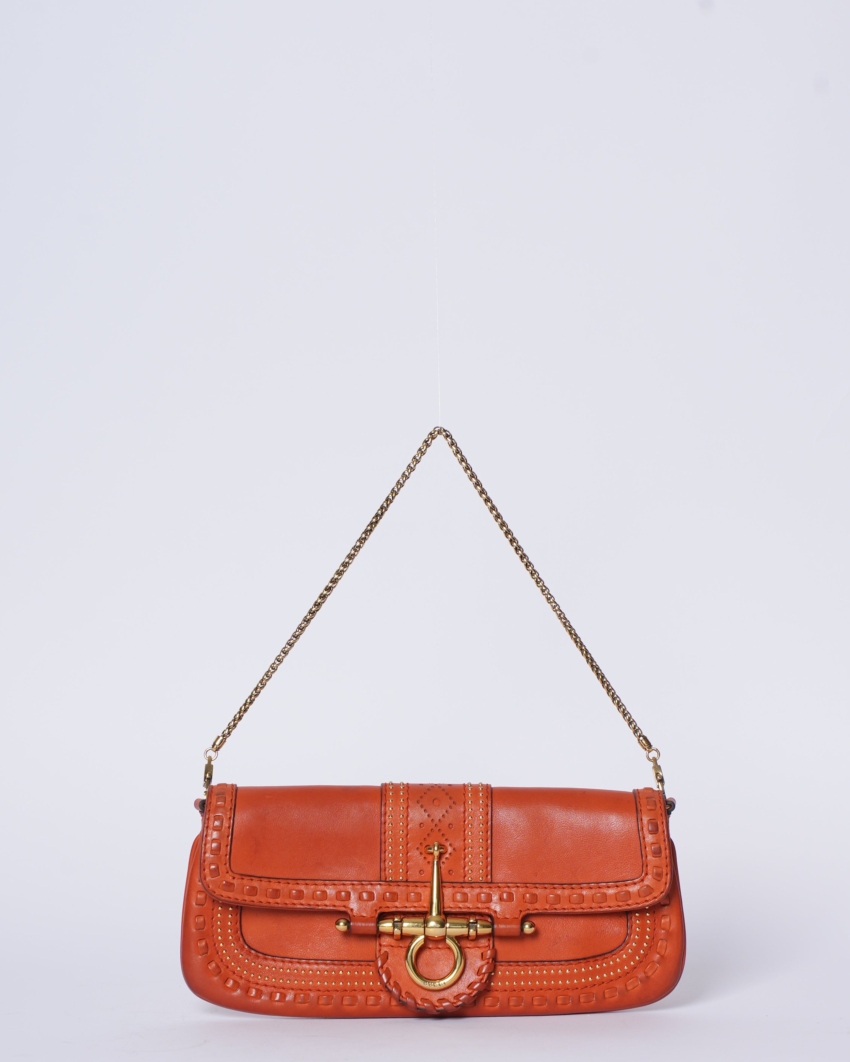 Gucci Bolsa Snaffle Shoulder Bag In Orange