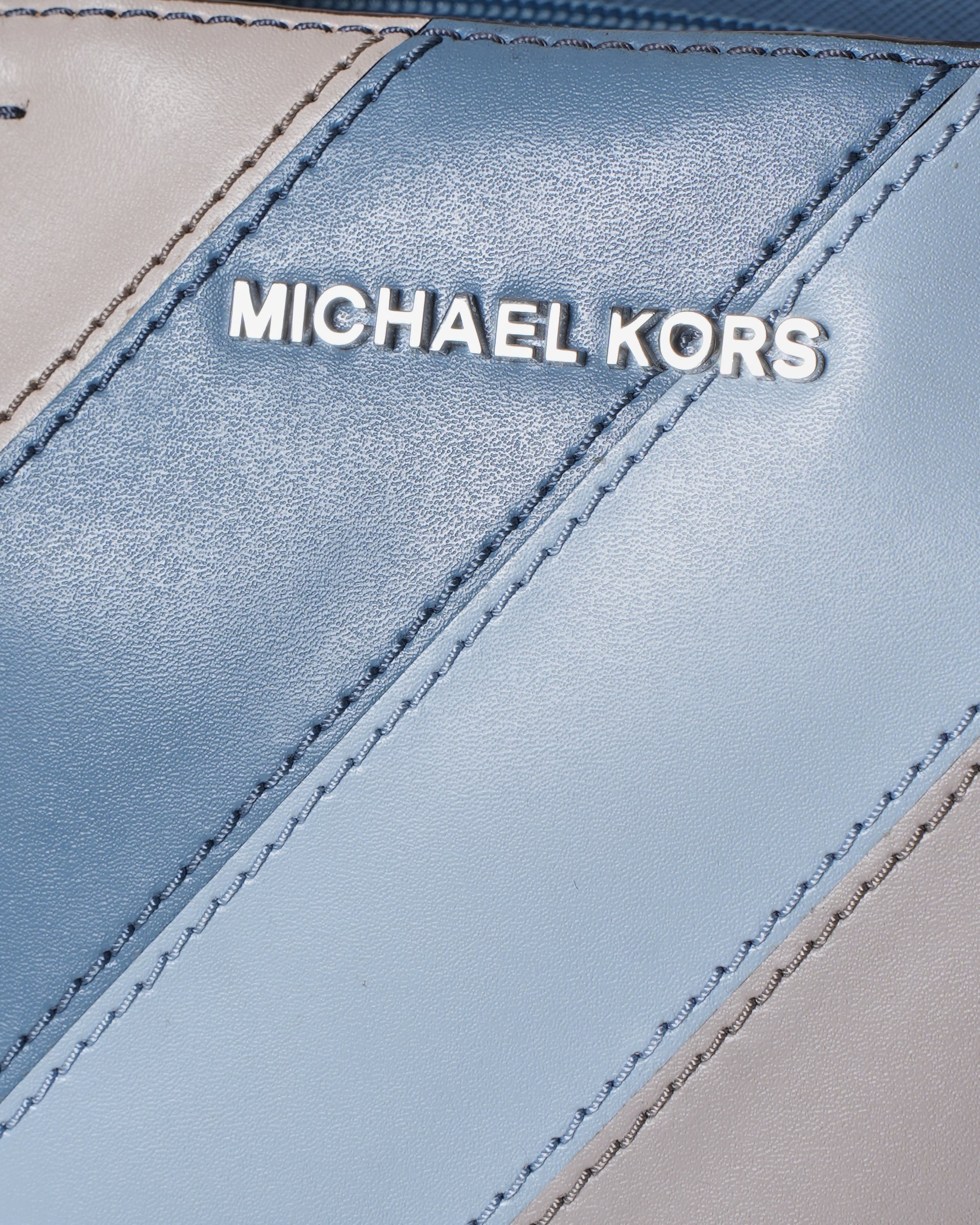 New Michael Kors Blue Stripe Satchel