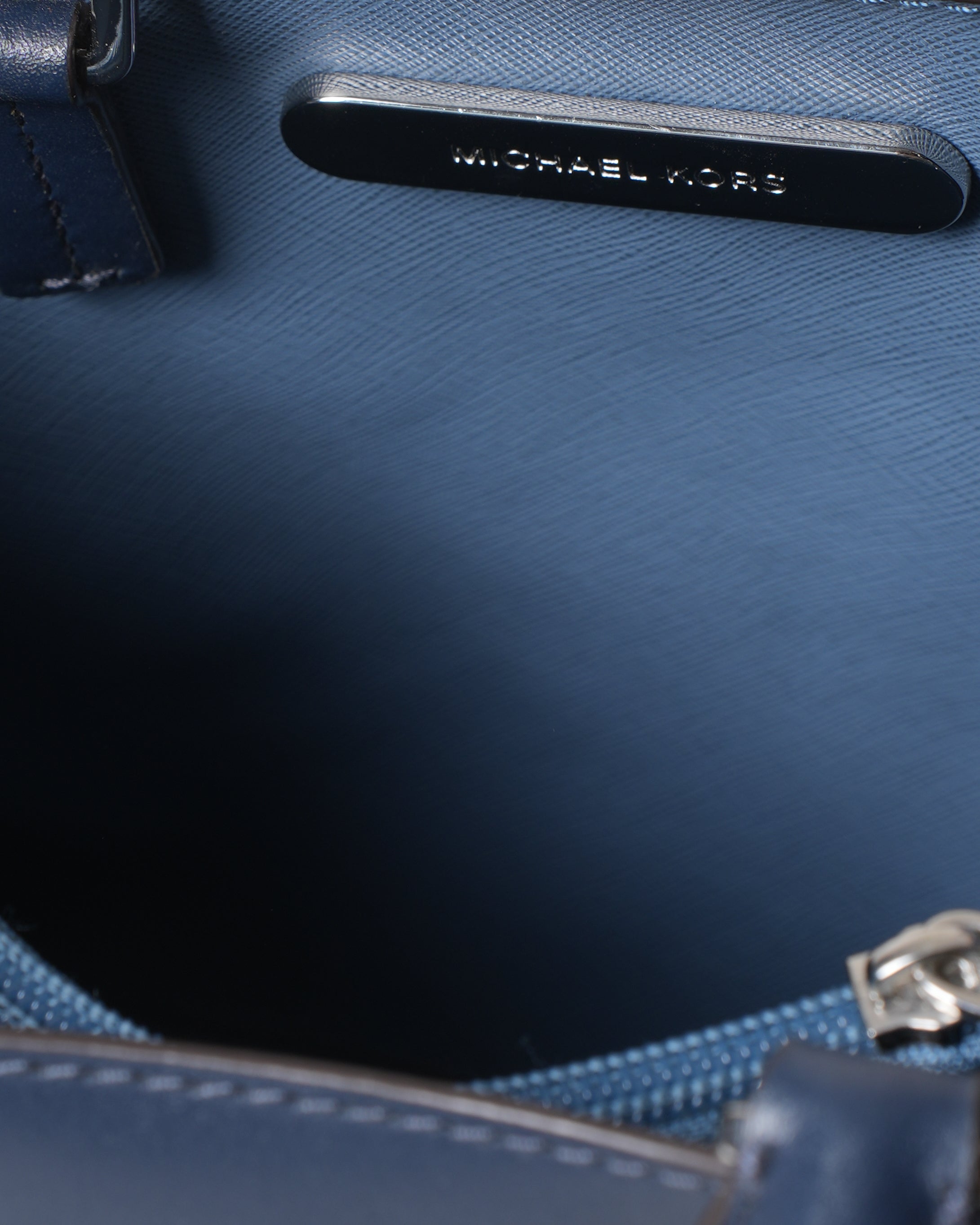 New Michael Kors Blue Stripe Satchel