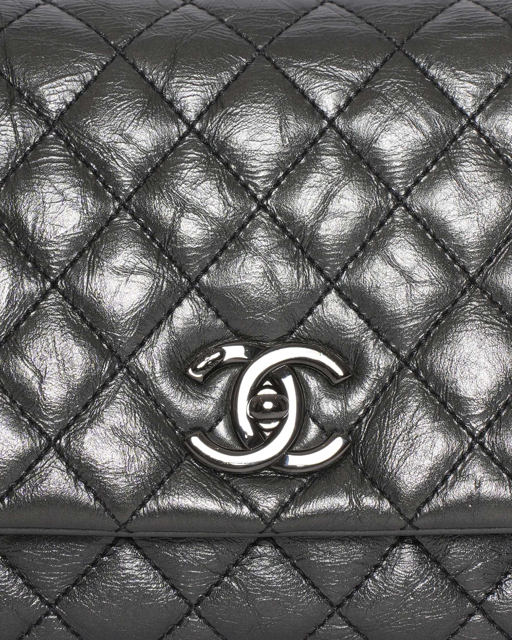 Chanel Leather Medium Coco Top Handle Bag With Shoulder Strap
