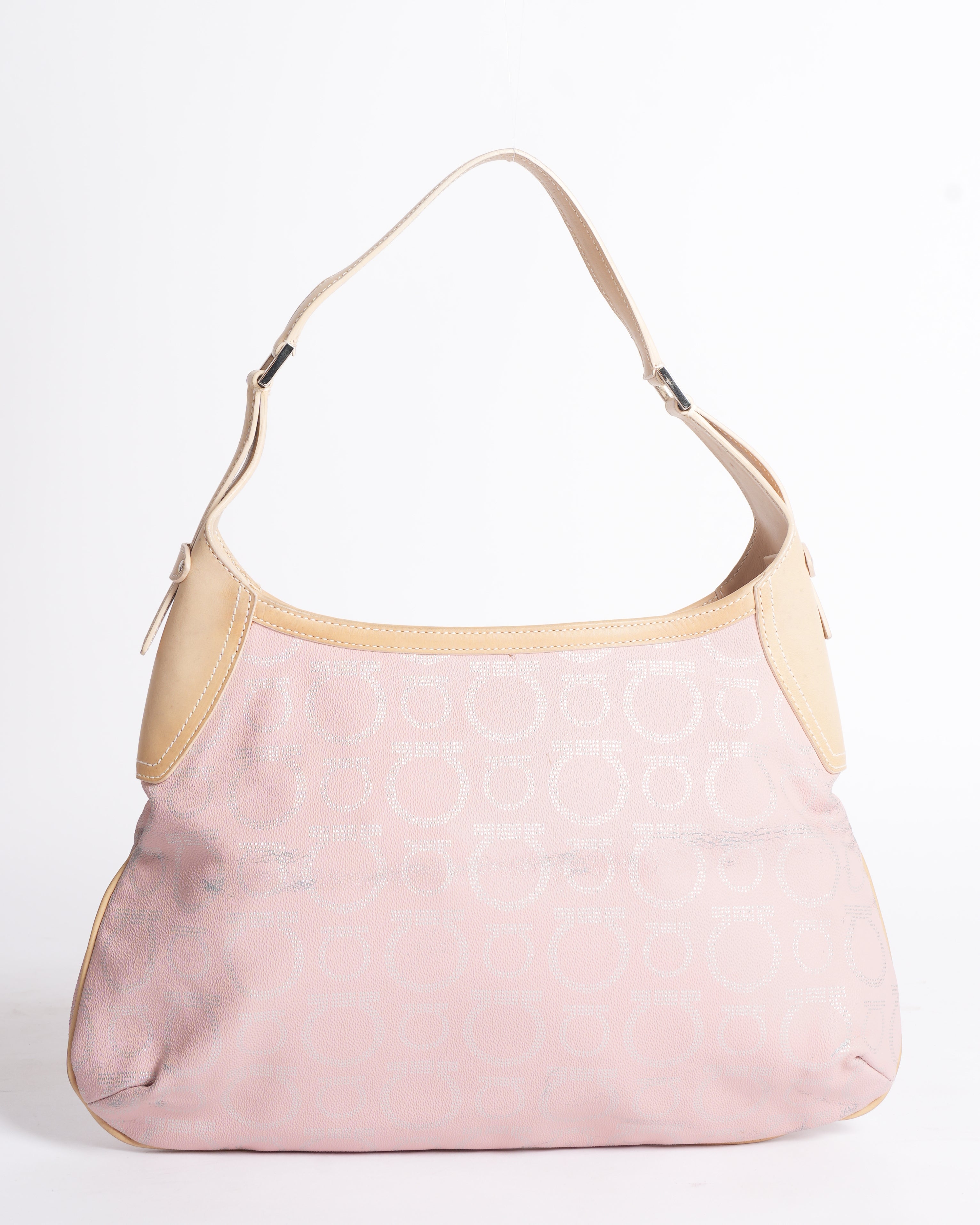 Salvatore ferragamo gancini pink bag