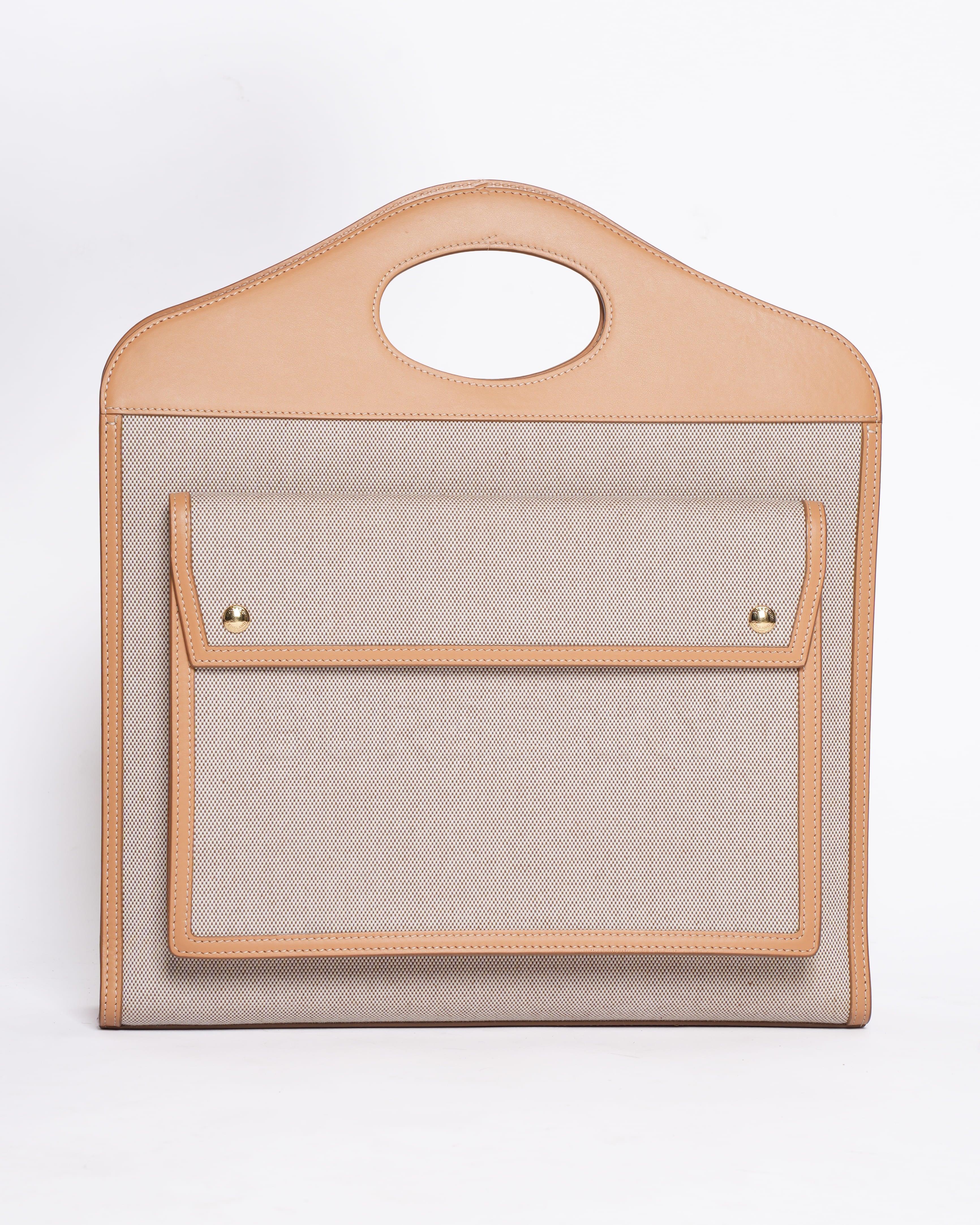 Burberry Canvas Pocket Bag in Brown