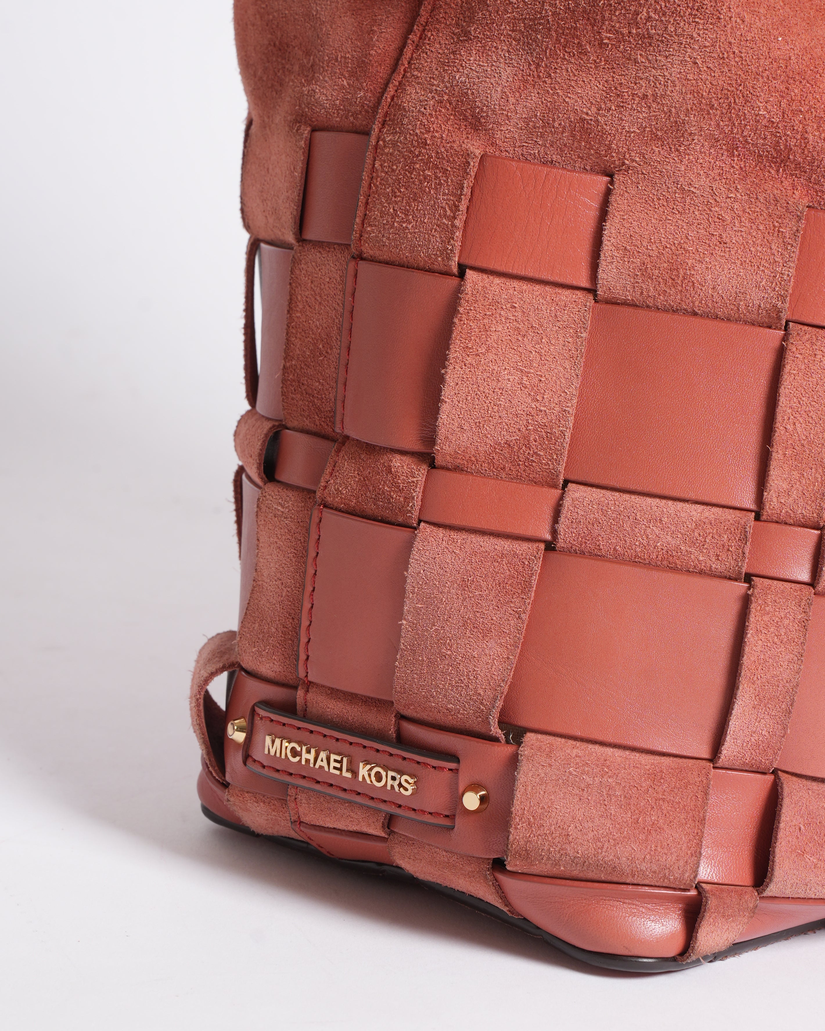 Michael Kors Suede Shoulder Bag in the Shade of Rust