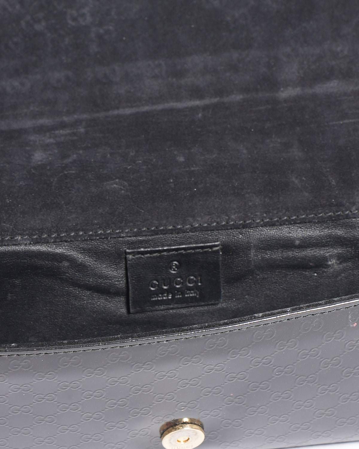 Gucci Patent Guccisimmo Broadway Bag