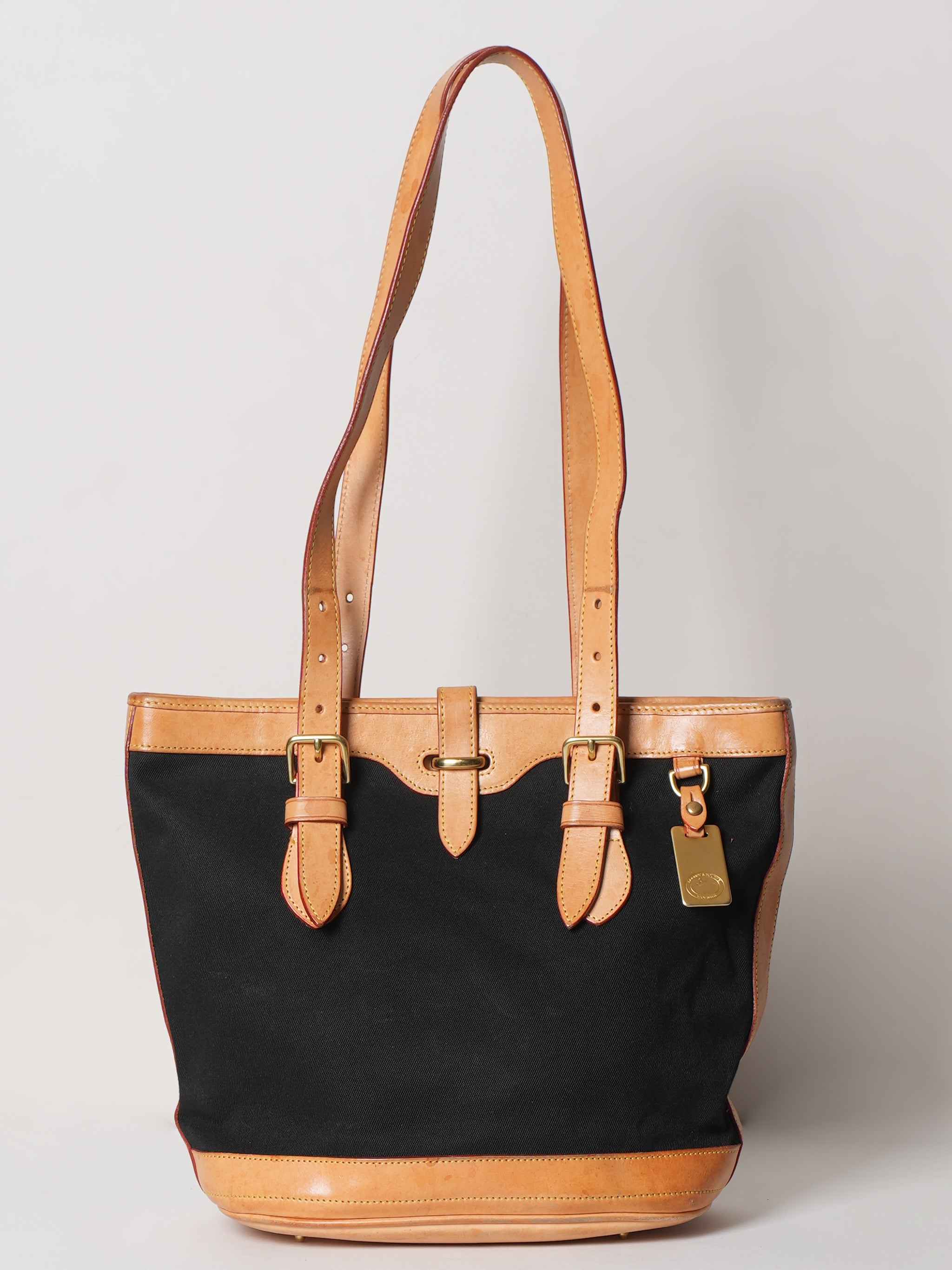 Dooney & Bourke Leather & Canvas Tote Bag