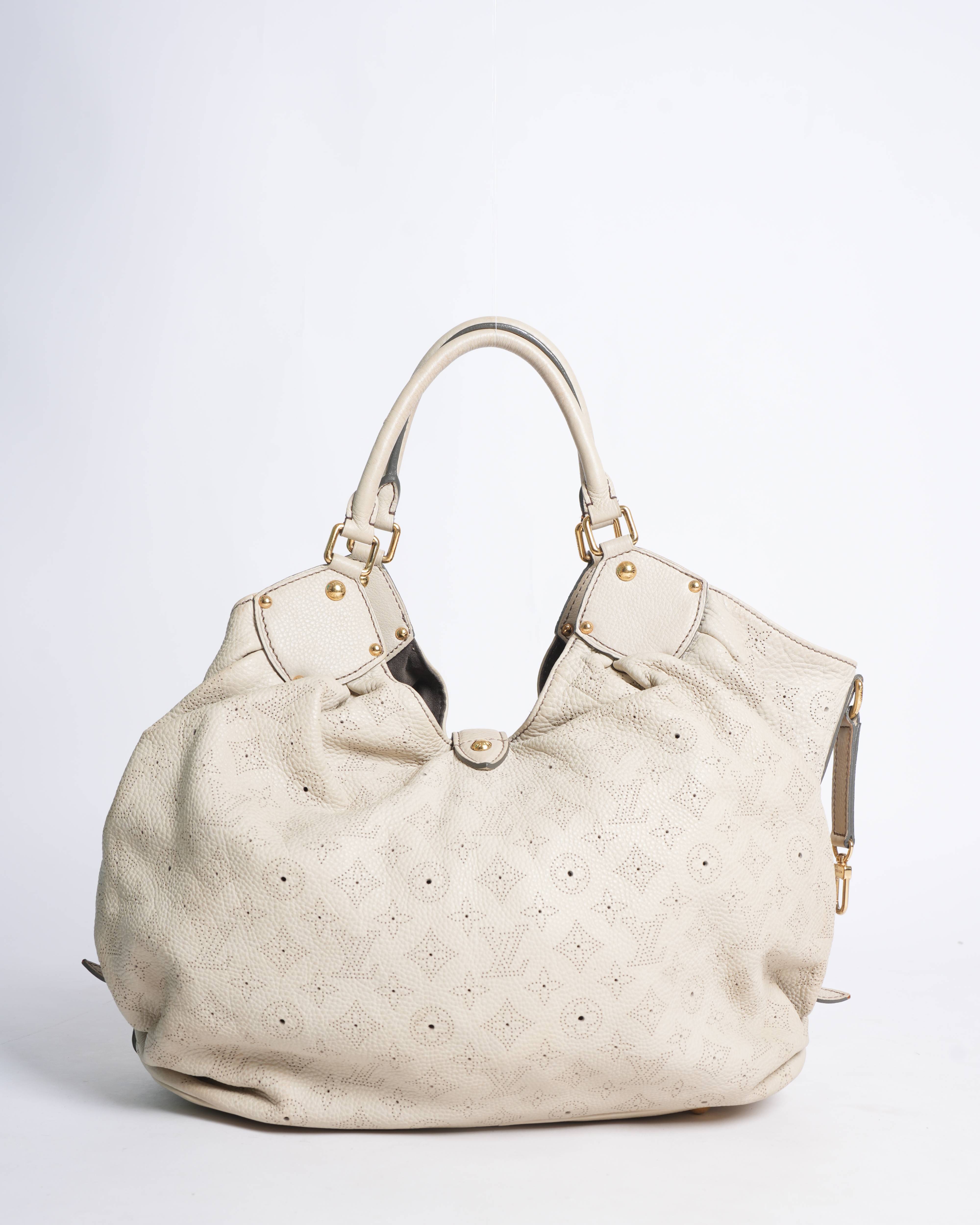 Louis Vuitton Beige Mahina Hobo Bag