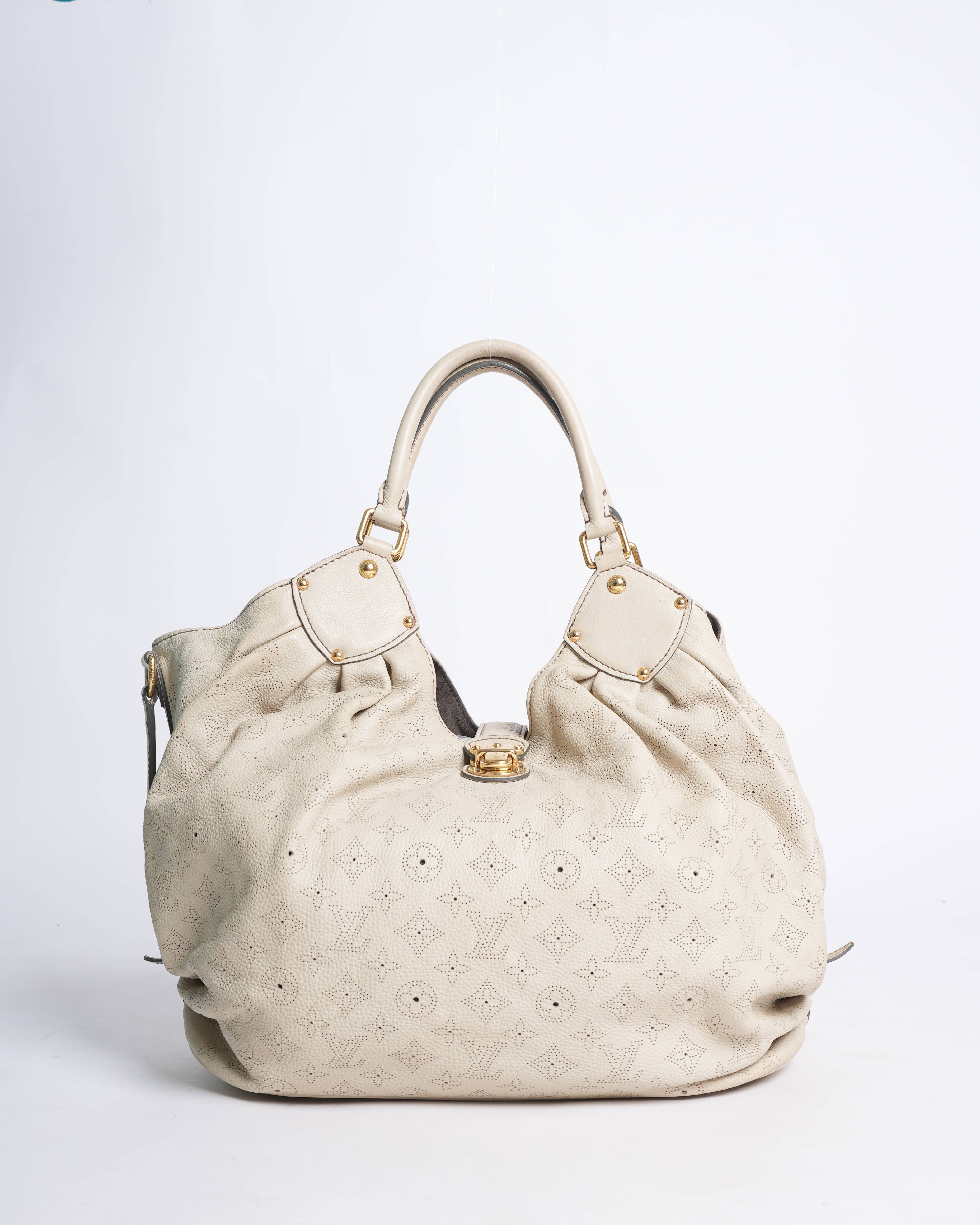Louis Vuitton Beige Mahina Hobo Bag
