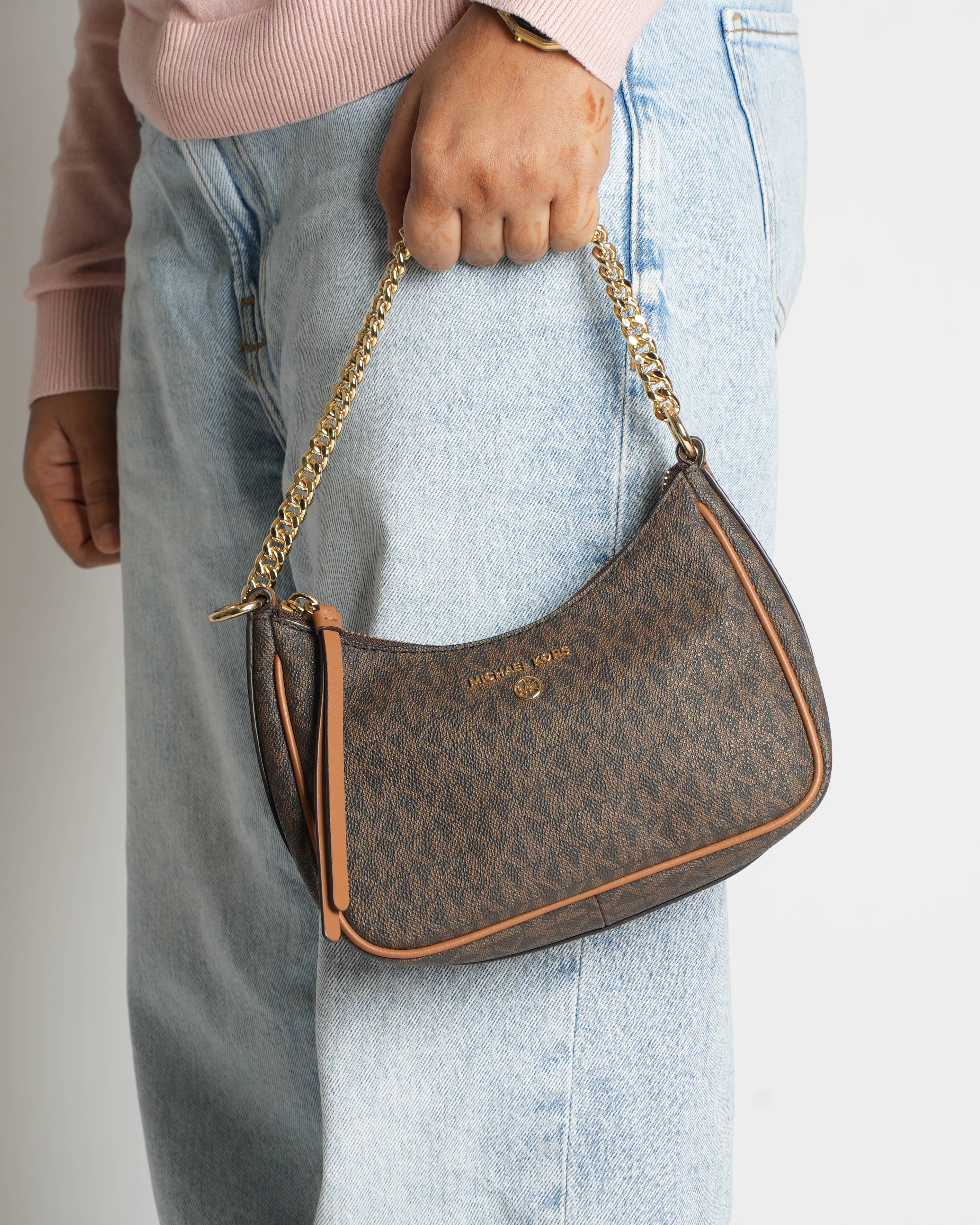 Michael kors jet set small logo shoulder bag