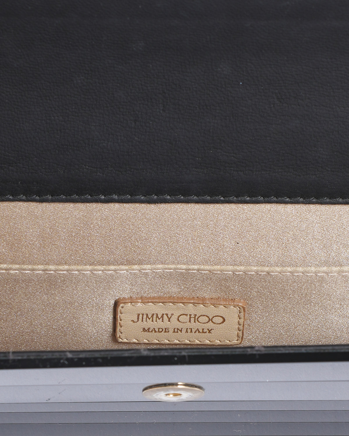 Jimmy Choo Acrylic Clutch In Black