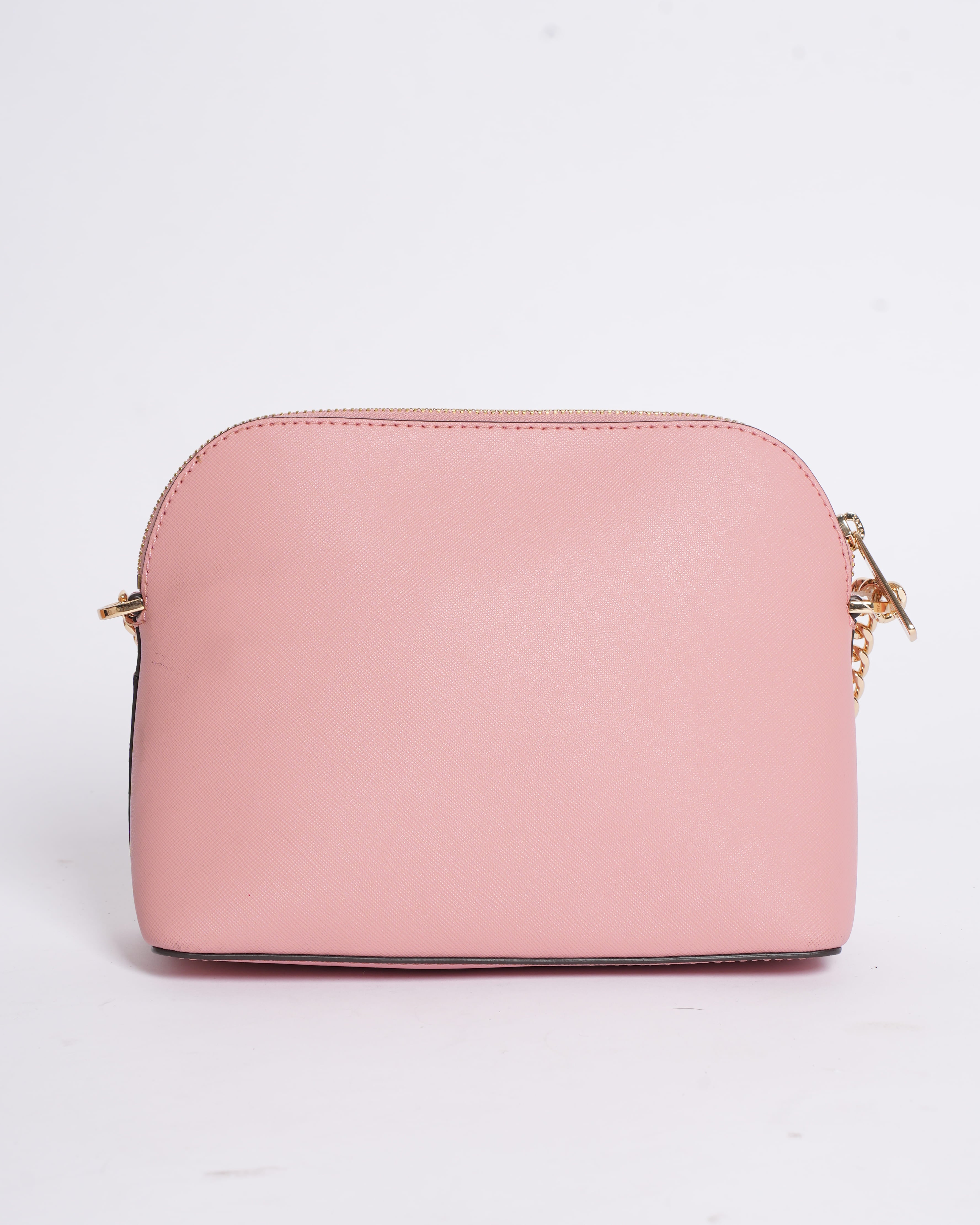 New Michael Kors Jet Set Dome Leather Crossbody Bag