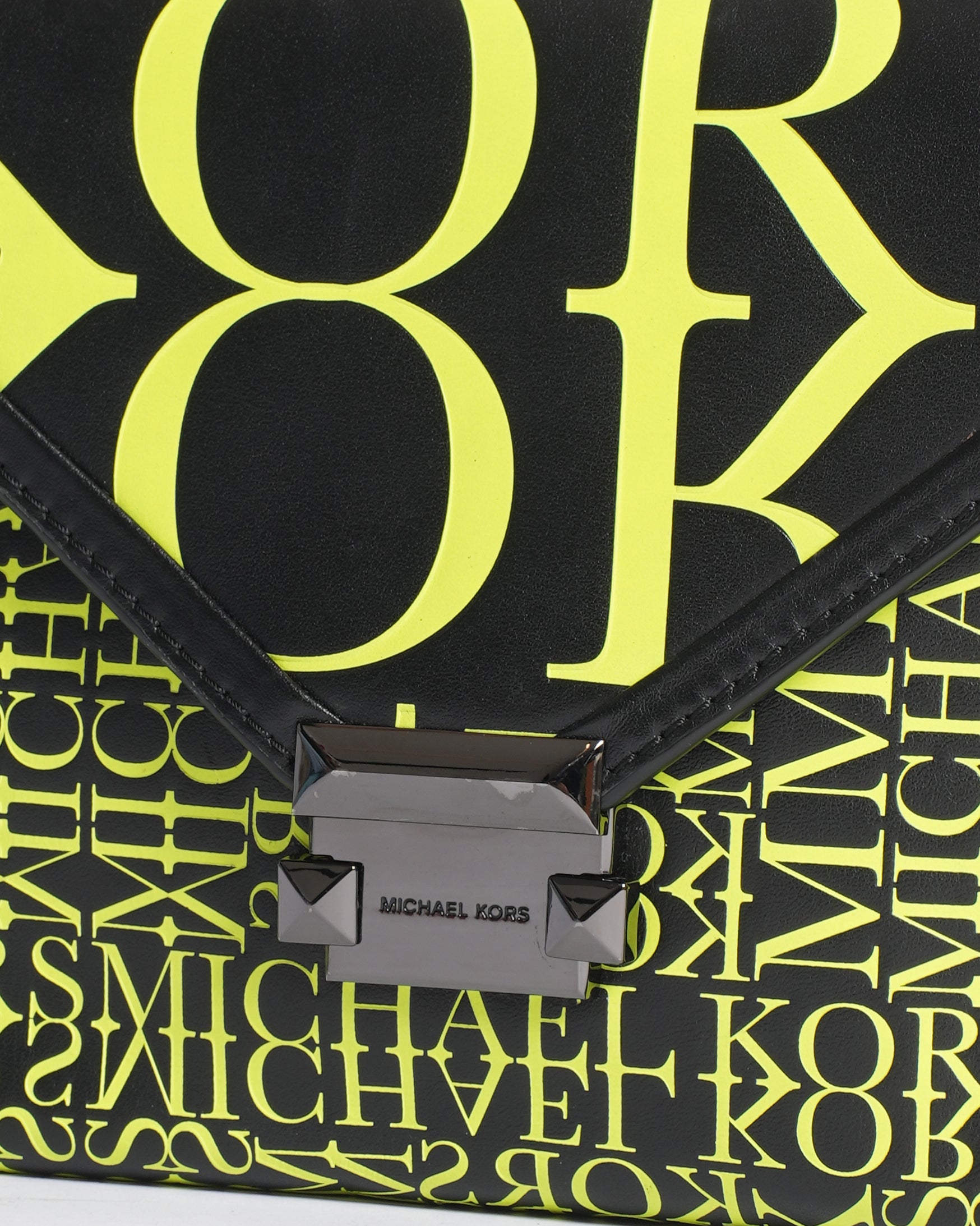 Michael Kors Whitney Large Newsprint Logo Convertible Shoulder Bag