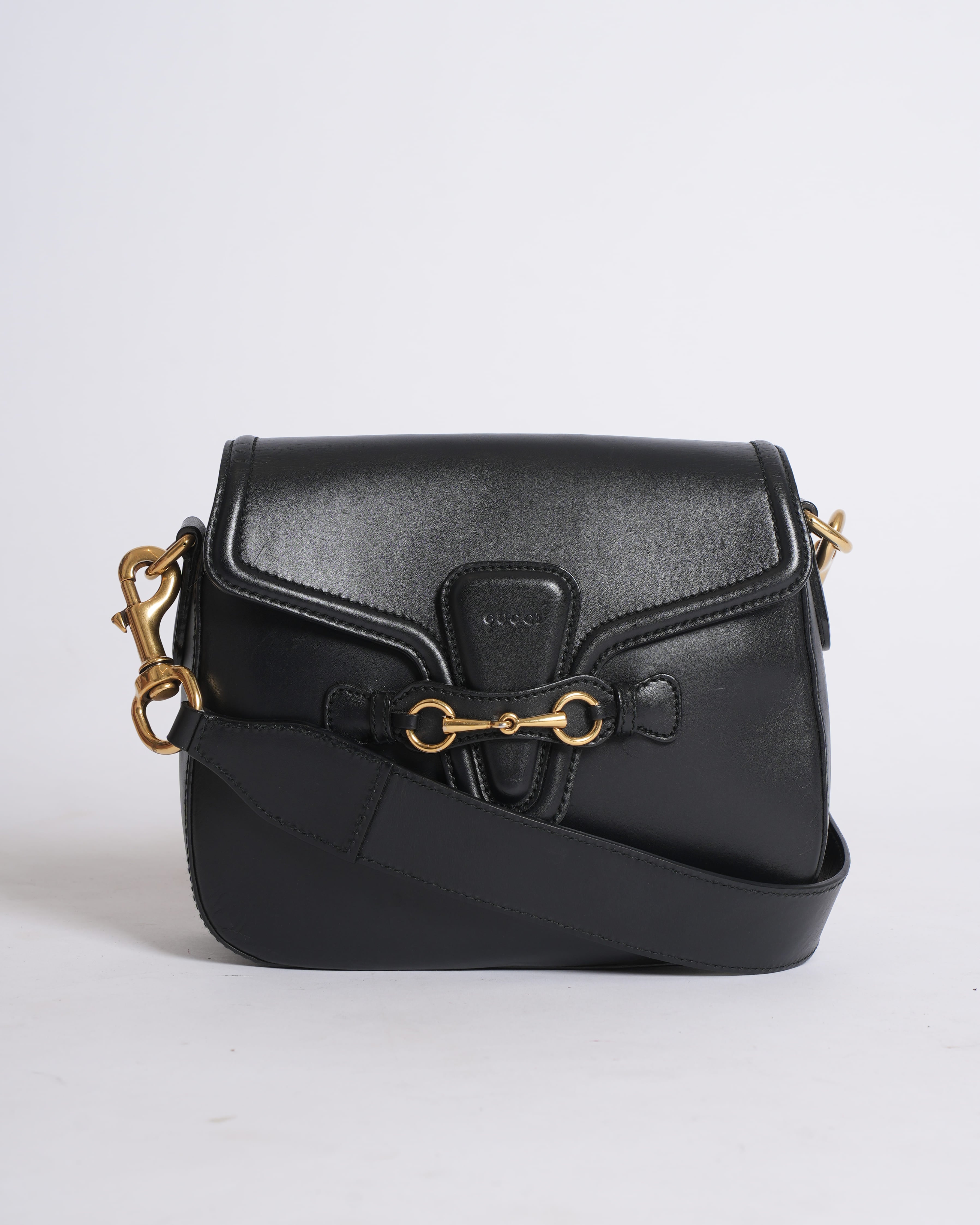 Gucci Lady Web Leather Crossbody Bag