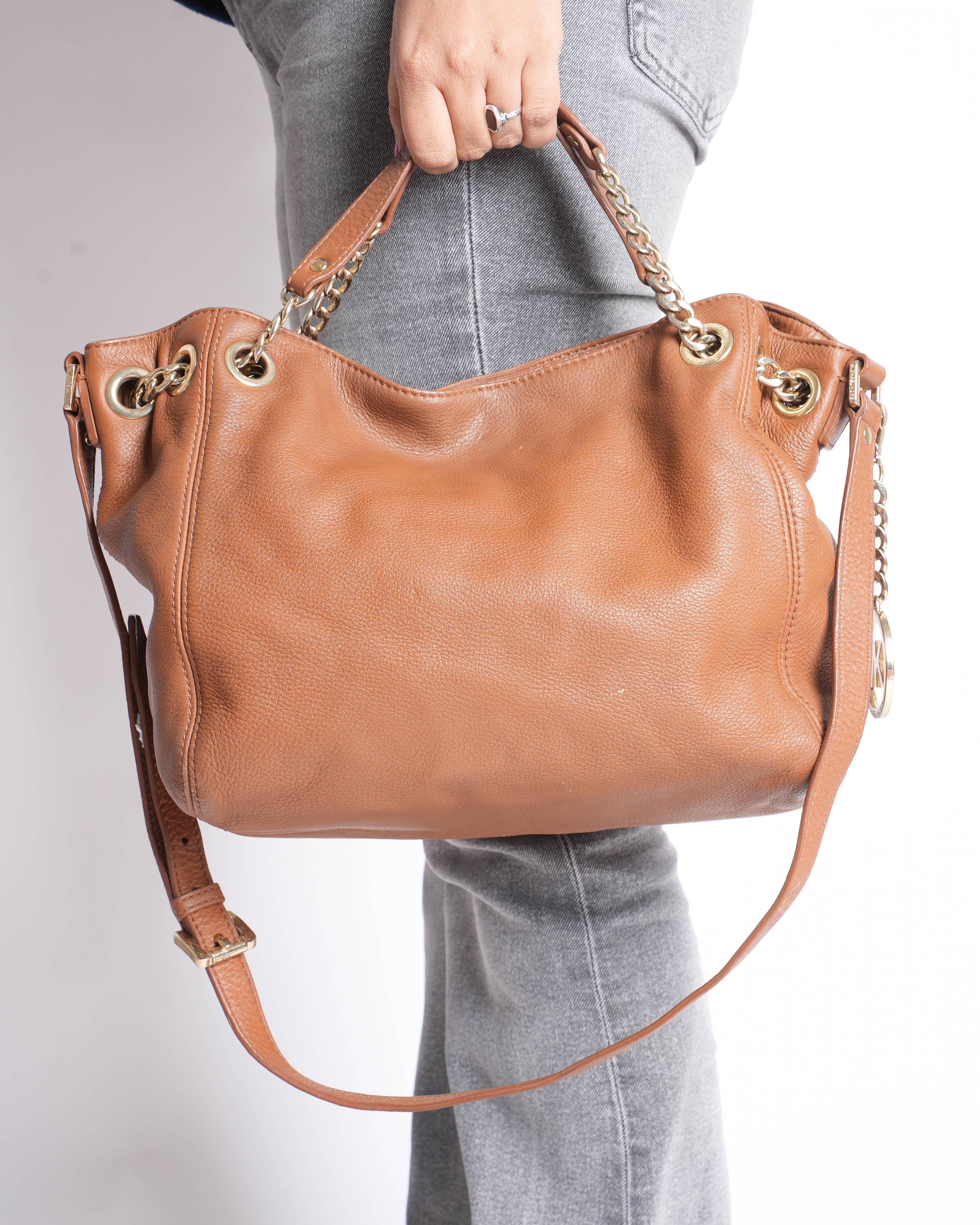 Michael Kors brown tote bag