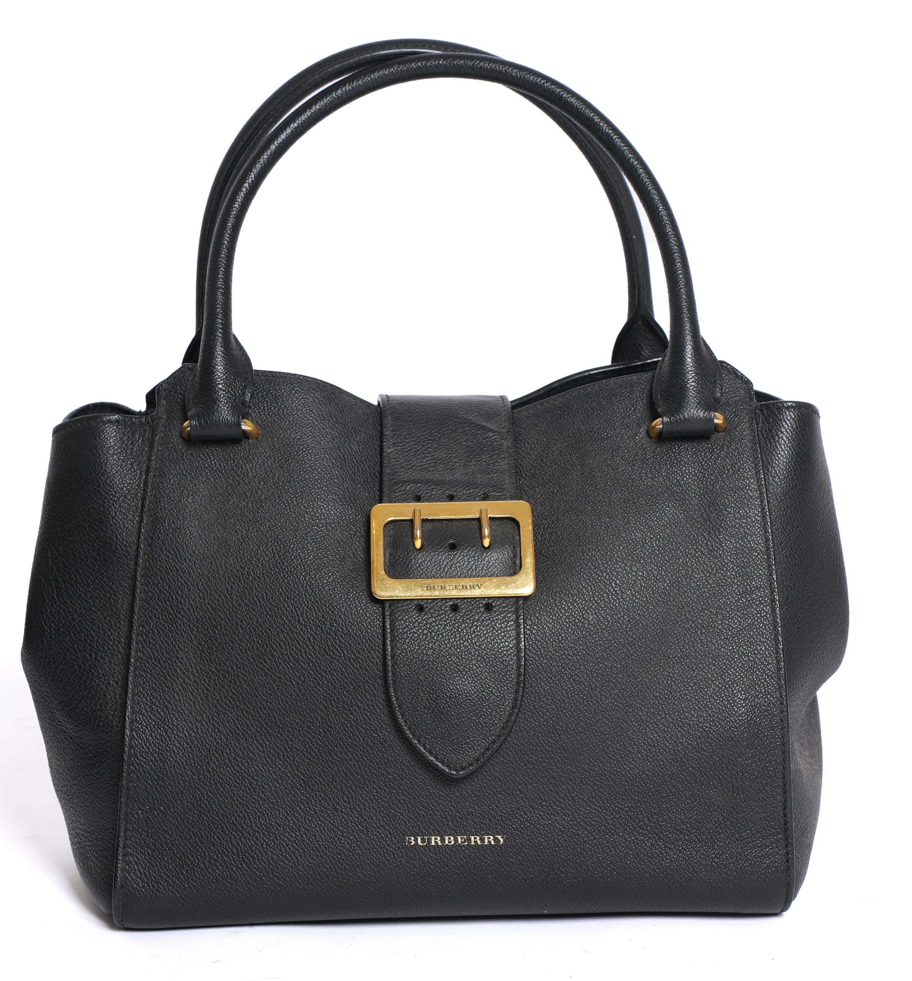 Burberry Grained Leather Shoulder Bag