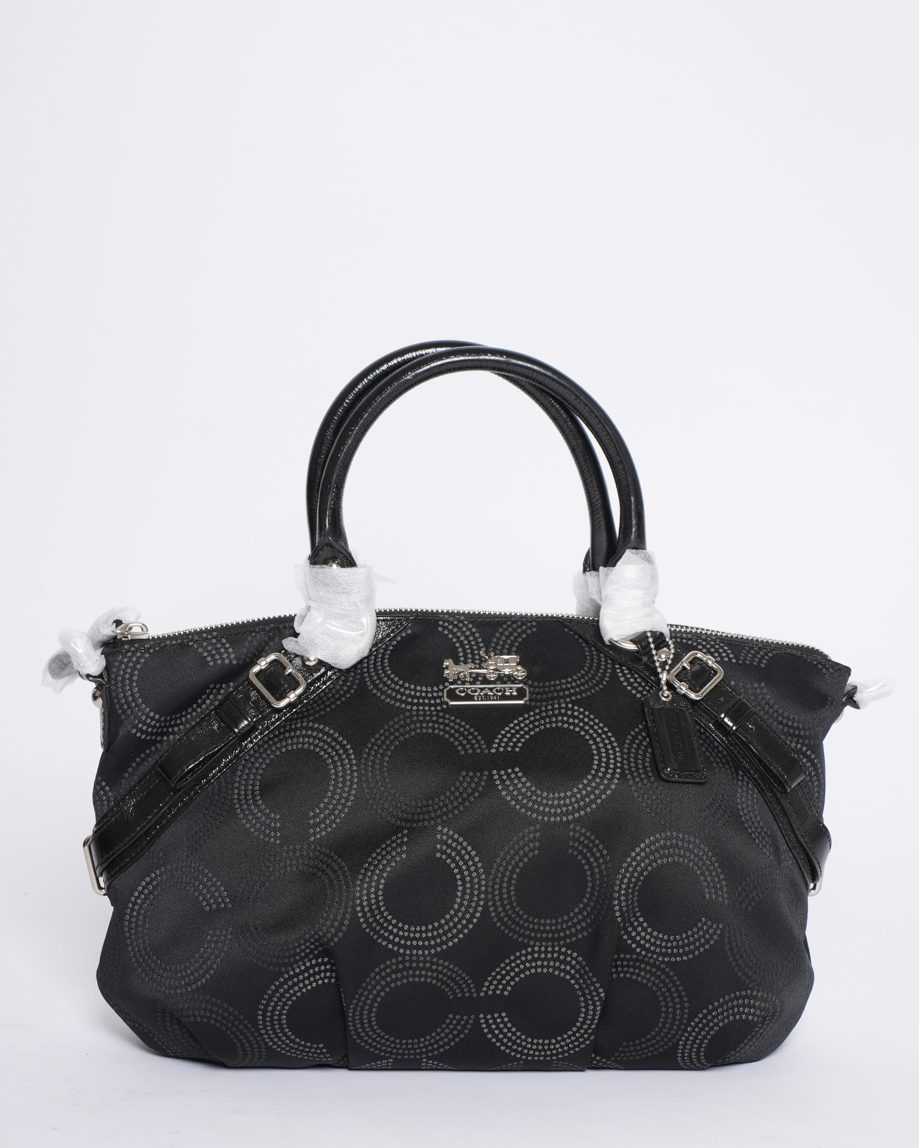 New Coach Black top Handle Bag