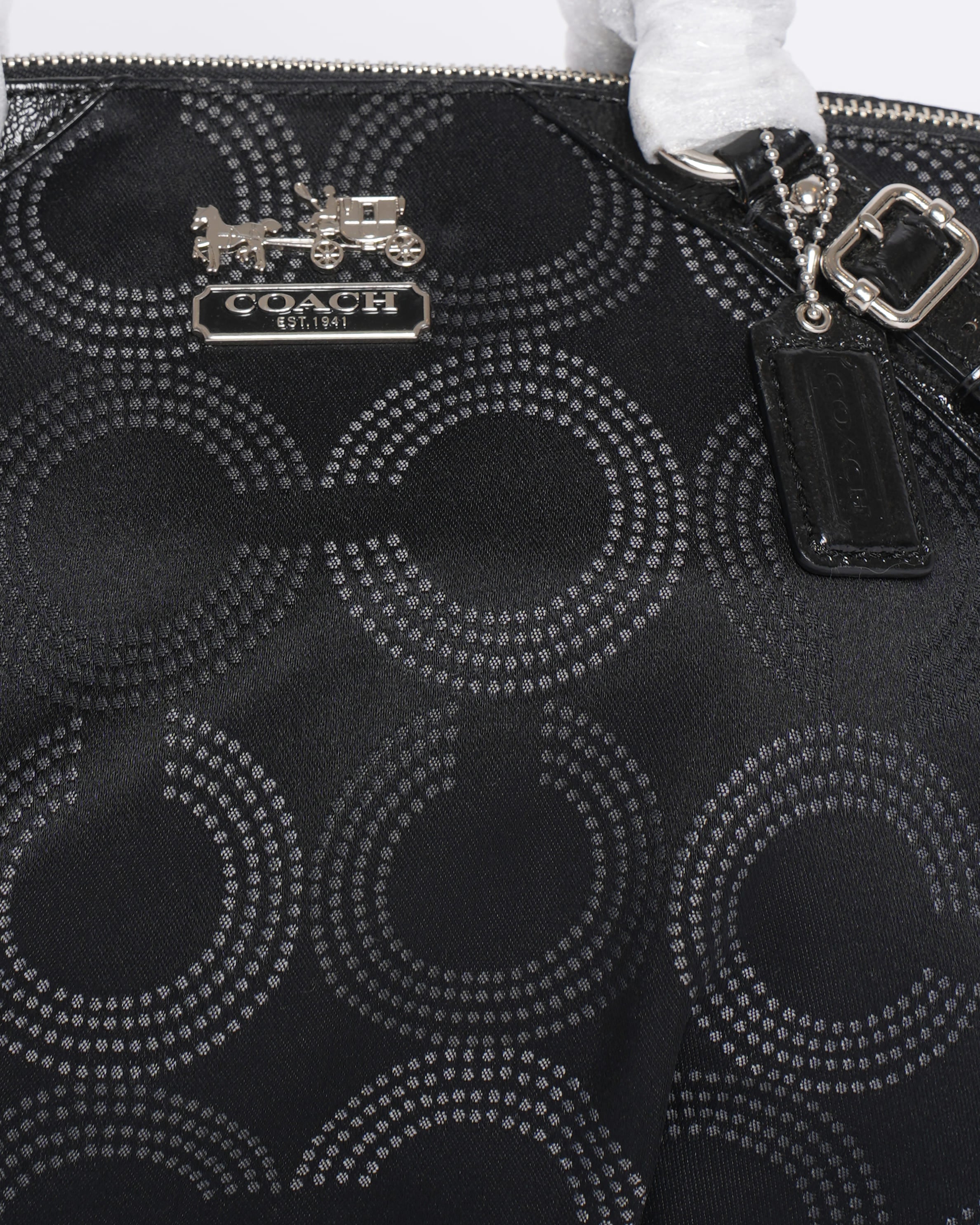 New Coach Black top Handle Bag