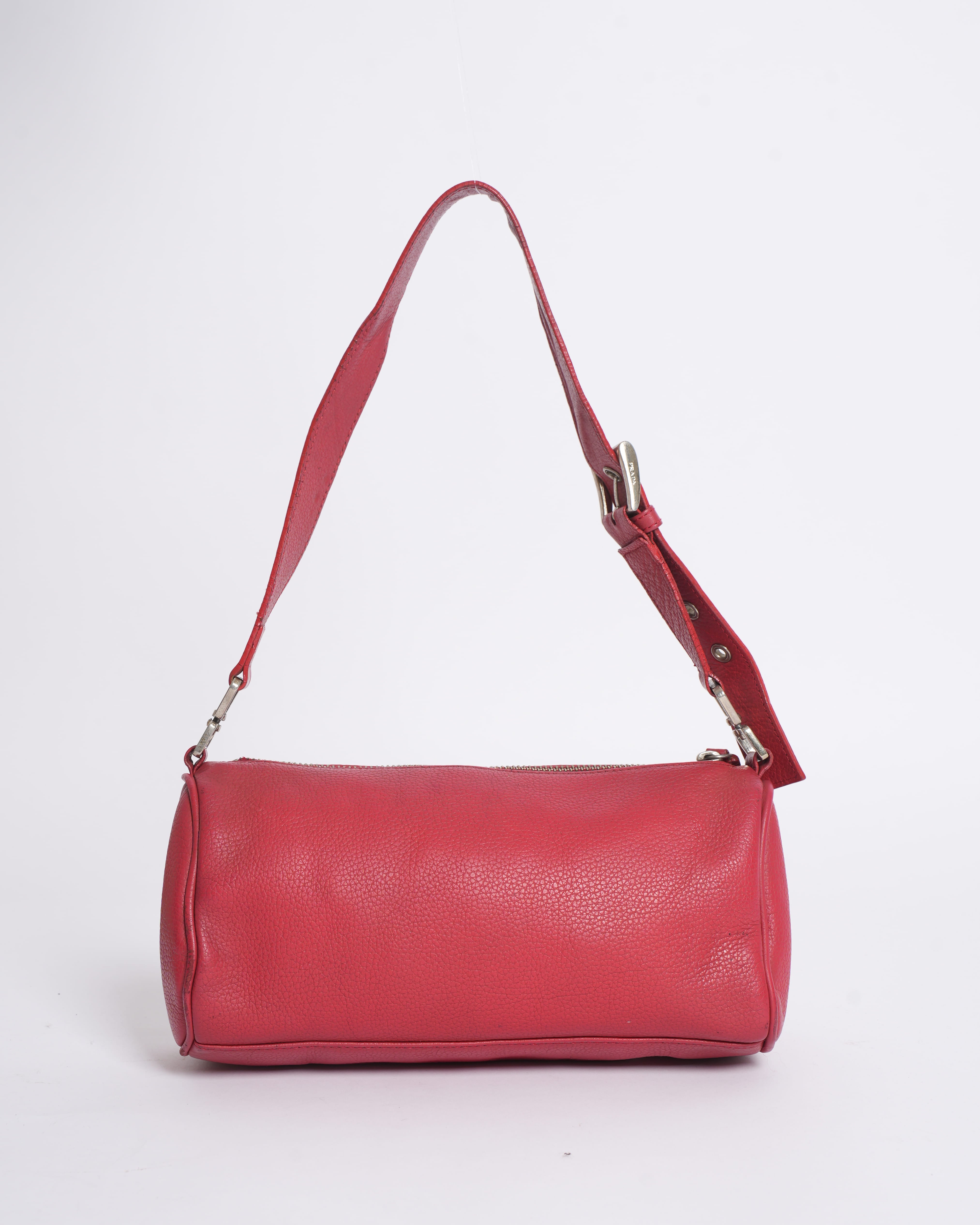 Prada red shoulder bag