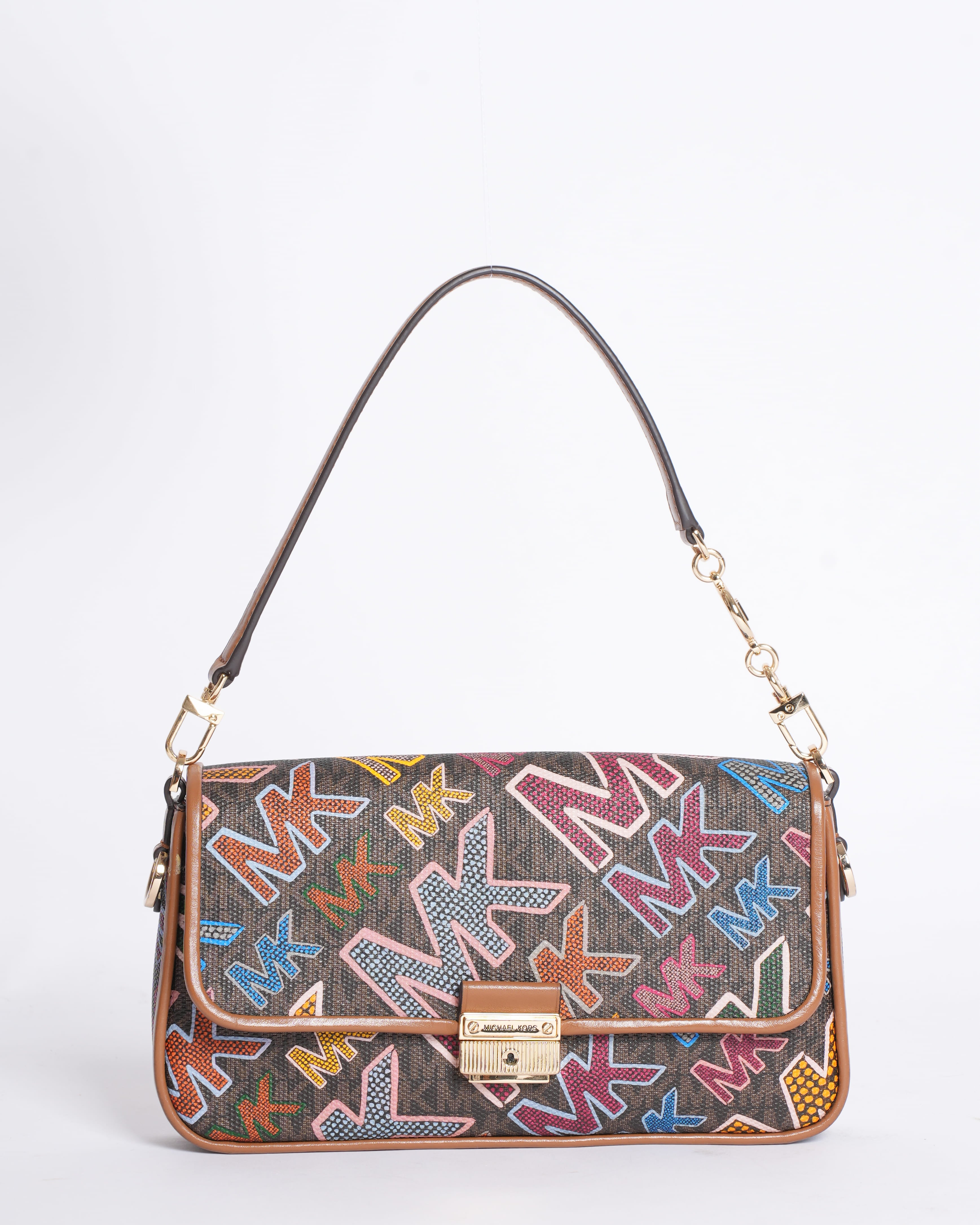 Michael Kors Bradshaw Small Graphic Signature Logo Bag
