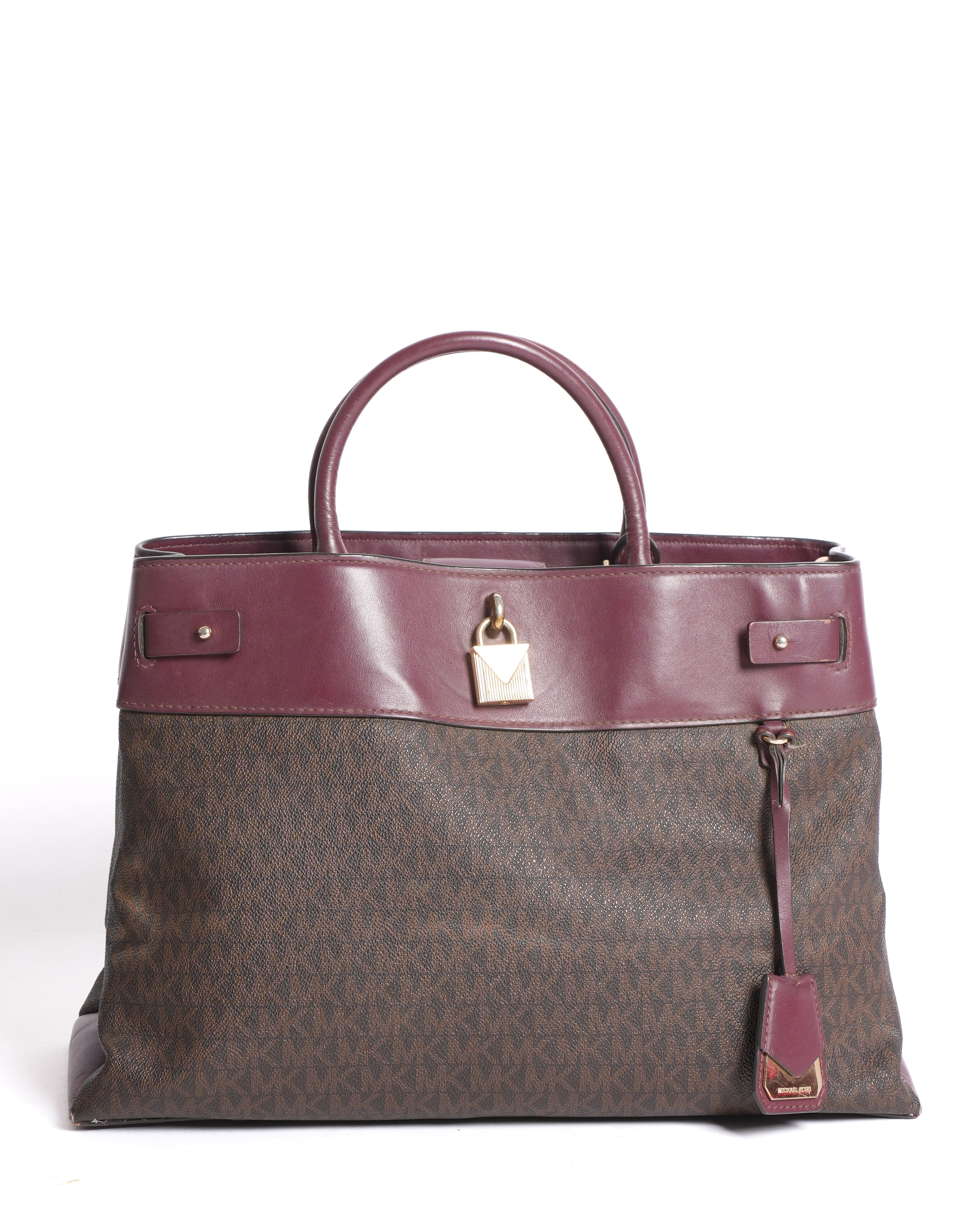 Michael kors gramercy logo satchel bag